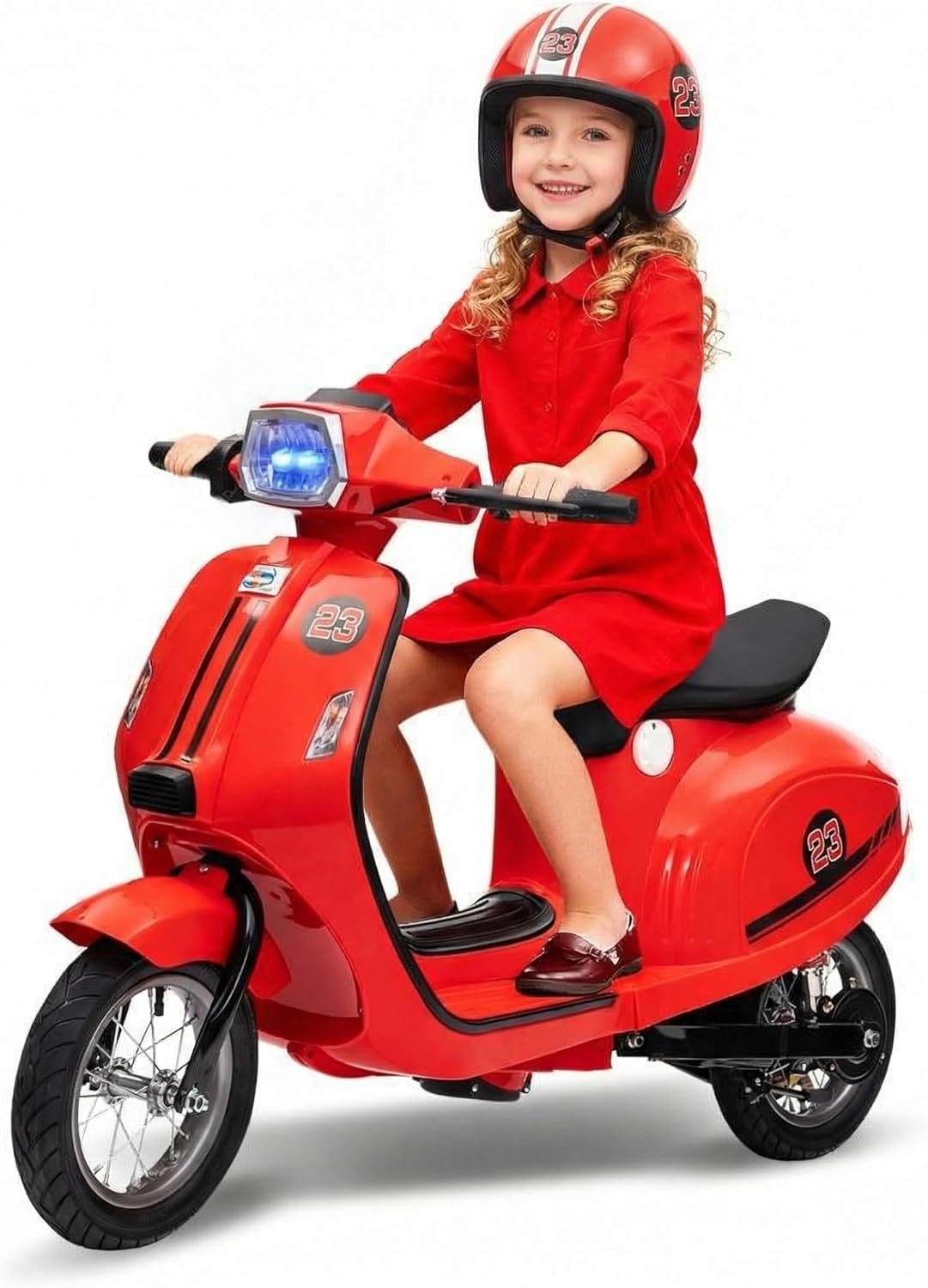 Kids Motorcycle,24V Children Moped,Electric Scooter,Ride On Toys for 8-14 Years