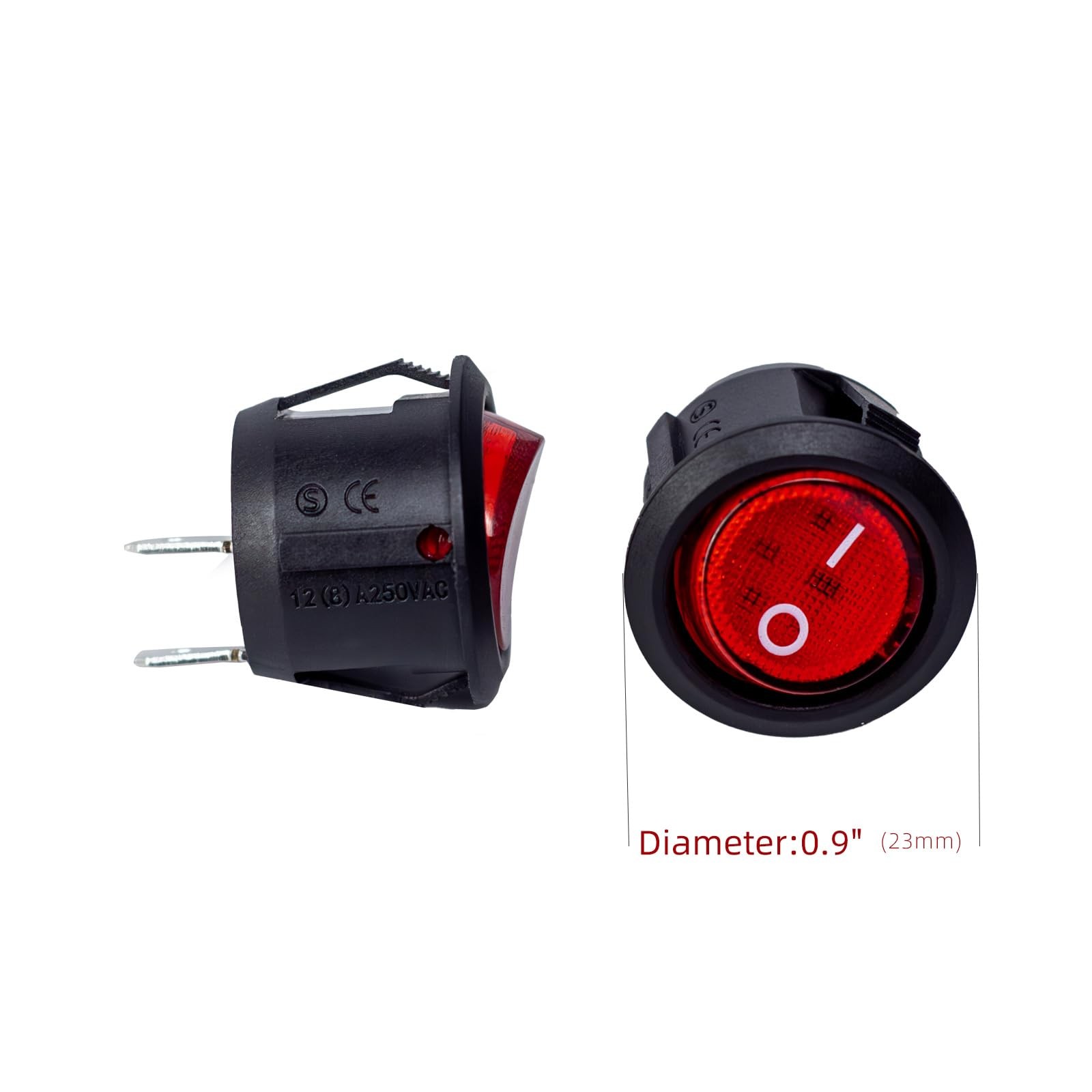 2Pcs Power Start Buttons or Light Switches for Kids Ride-On Toy Cars ON-OFF…