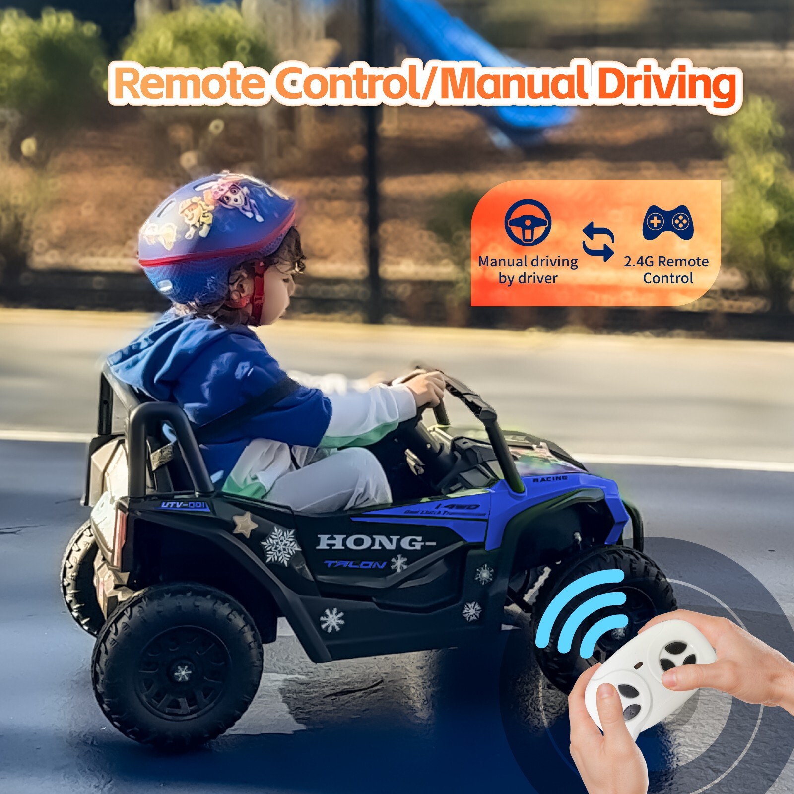 12V Kids Electric UTV Off-road Ride on Car Batteryed Power w/ Parent Remote MP3