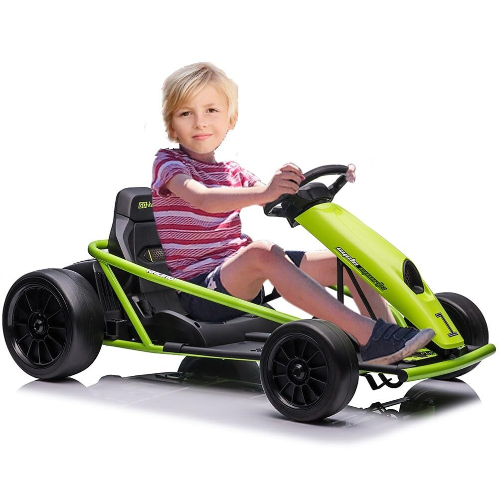 🔥🔥Ride On Toy for Teens 24V Go Kart 9Ah Large Battery 8MPH High Speed Drifting