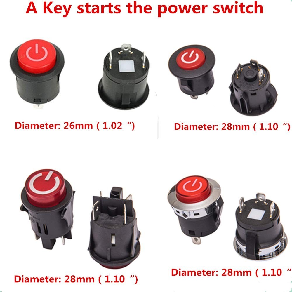 A Key Starts The Power Switch Button Start Switch Accessory, for Kids Powered…