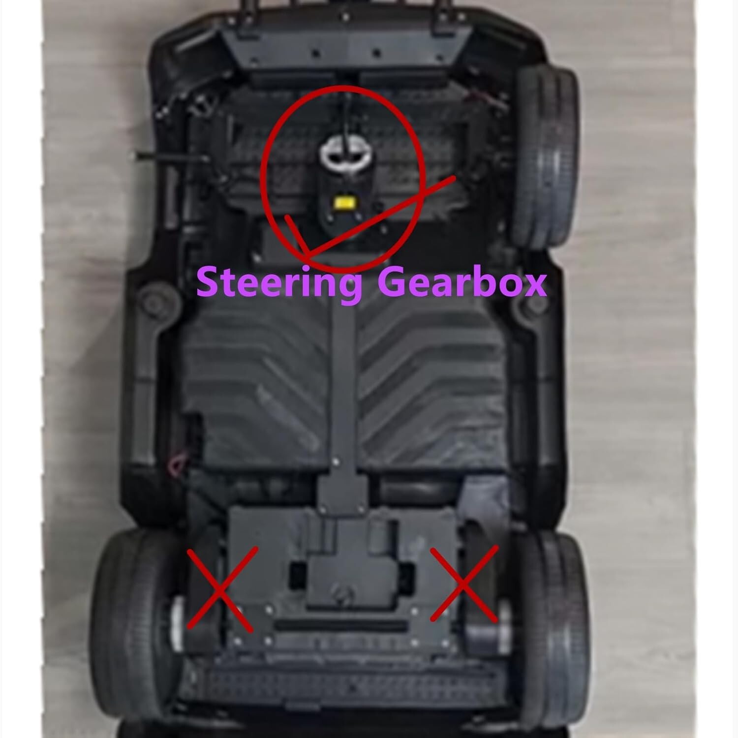 24V Steering Gearbox and Motor for Children’s Electric Ride-On Cars