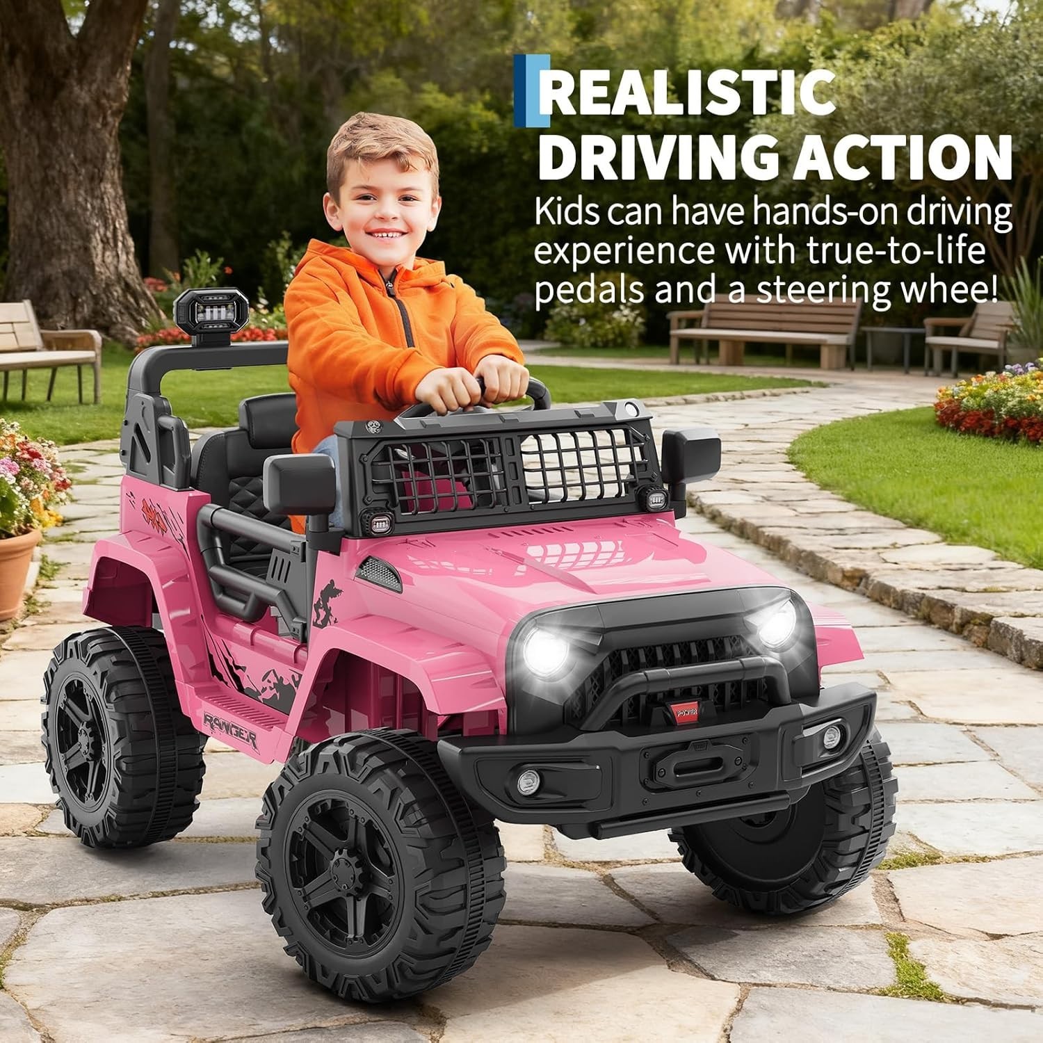 12V Ride on Toys with Parent Remote Control Toddle
