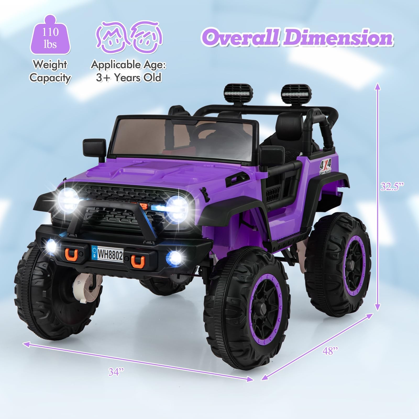 INFANS 24V 2 Seater Ride on Car for Kids, 2WD/4WD Battery Powered with Remote…