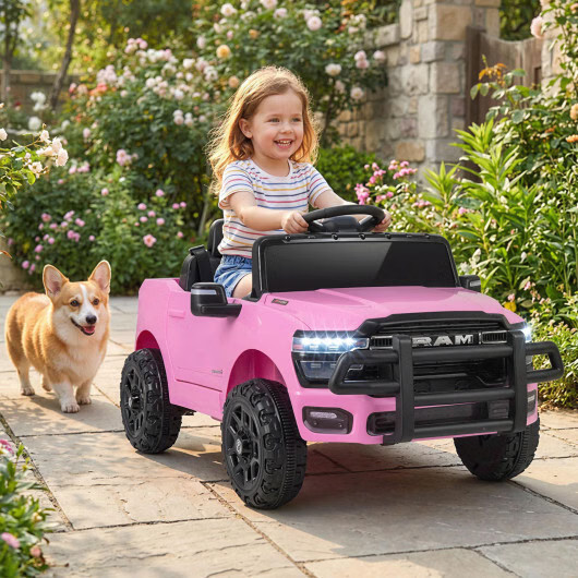 12V Kids Ride-On Truck Licensed RAM 3500 Battery Powered Car w/ Remote Control