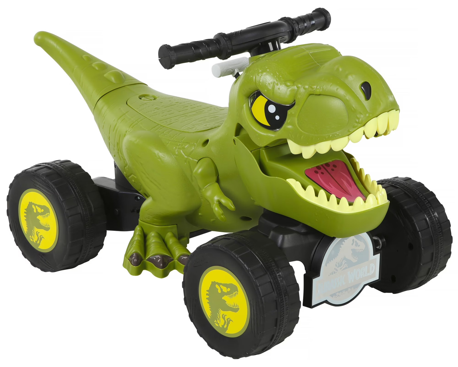 Kids Ride On Toy ATV Quad Bike Jurassic World T-Rex Dinosaur 6V Battery Powered