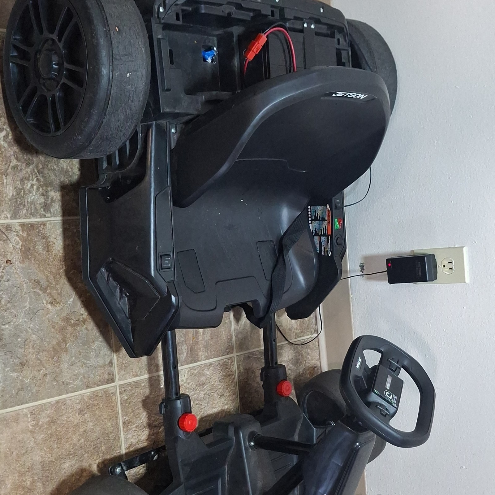 Jetson Battery Powered Ride-On Go-Kart, Black, Includes Charger