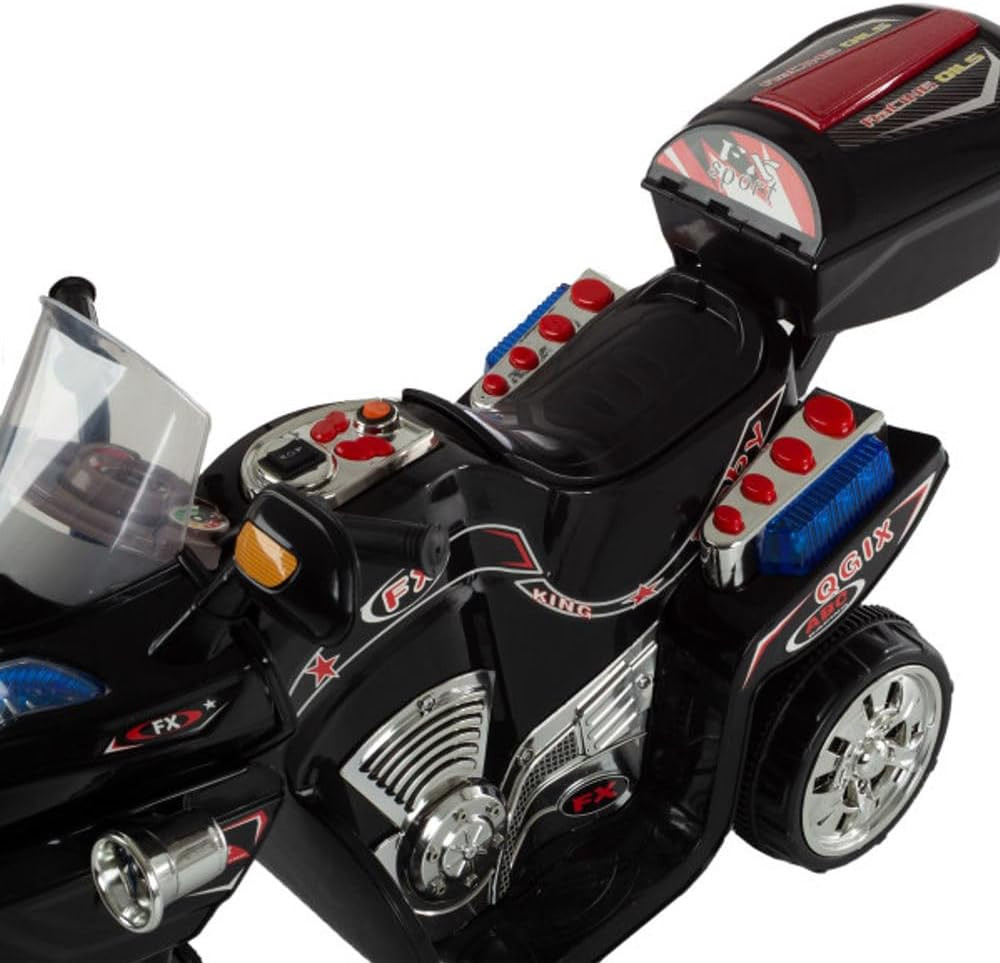 Electric Motorcycle for Kids – 3-Wheel Battery Powered Motorbike for Kids Ages 3
