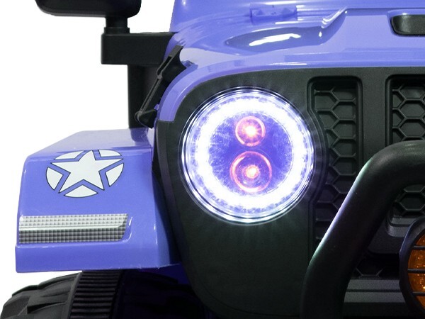 ZEOPHOL Ride On Truck Jeep 12V Electric Kids Toys Car 2 Seat 3 Speed Remote Blue