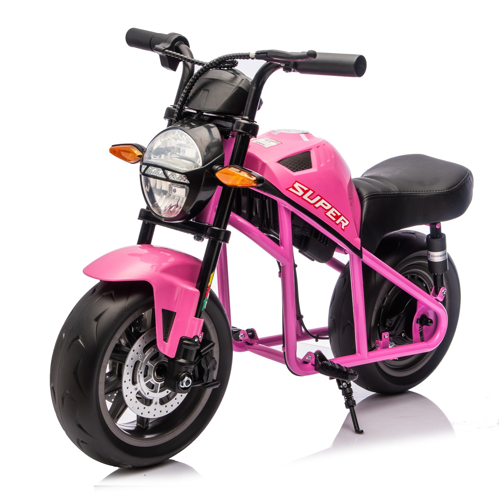 24V 300W Kids Ride On XL Electric Toy Muscle Motorcycle14in Widen EVA Wheels