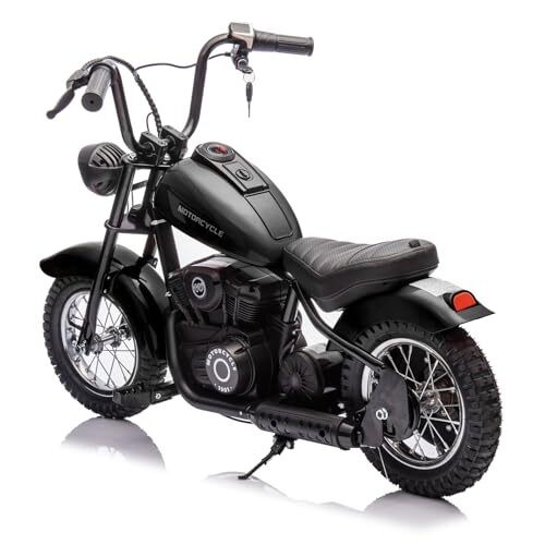 Kids Electric Dirt Bike 24V 250W, LED Light Motorcycle for Children 132 lbs