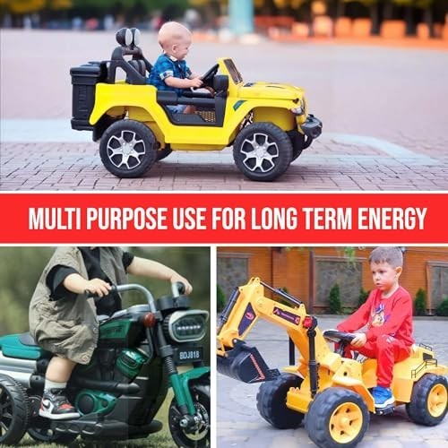 6V 5Ah Rechargeable Battery Pack for Ride-On Toys, AGM SLA, Emergency Light, 4.5