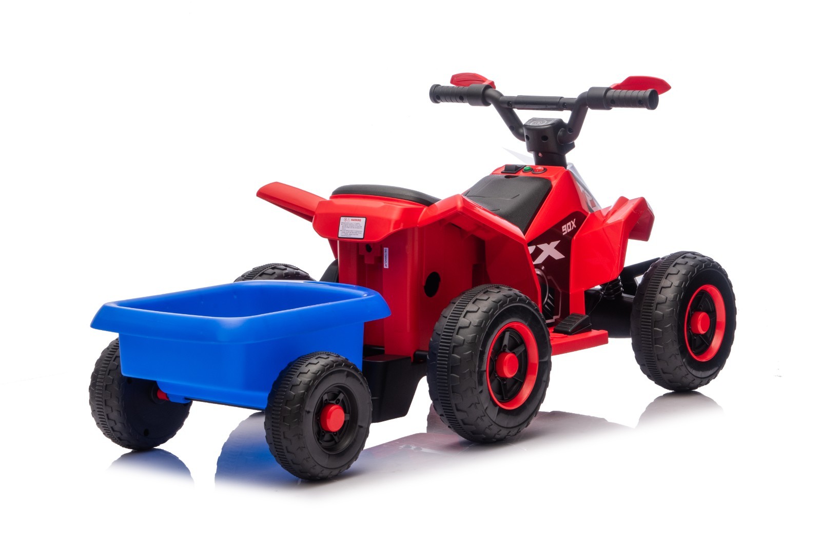 6V Kids Electric Quad ATV 6 Wheels Ride On Toy for Toddlers Forward&Reverse Red