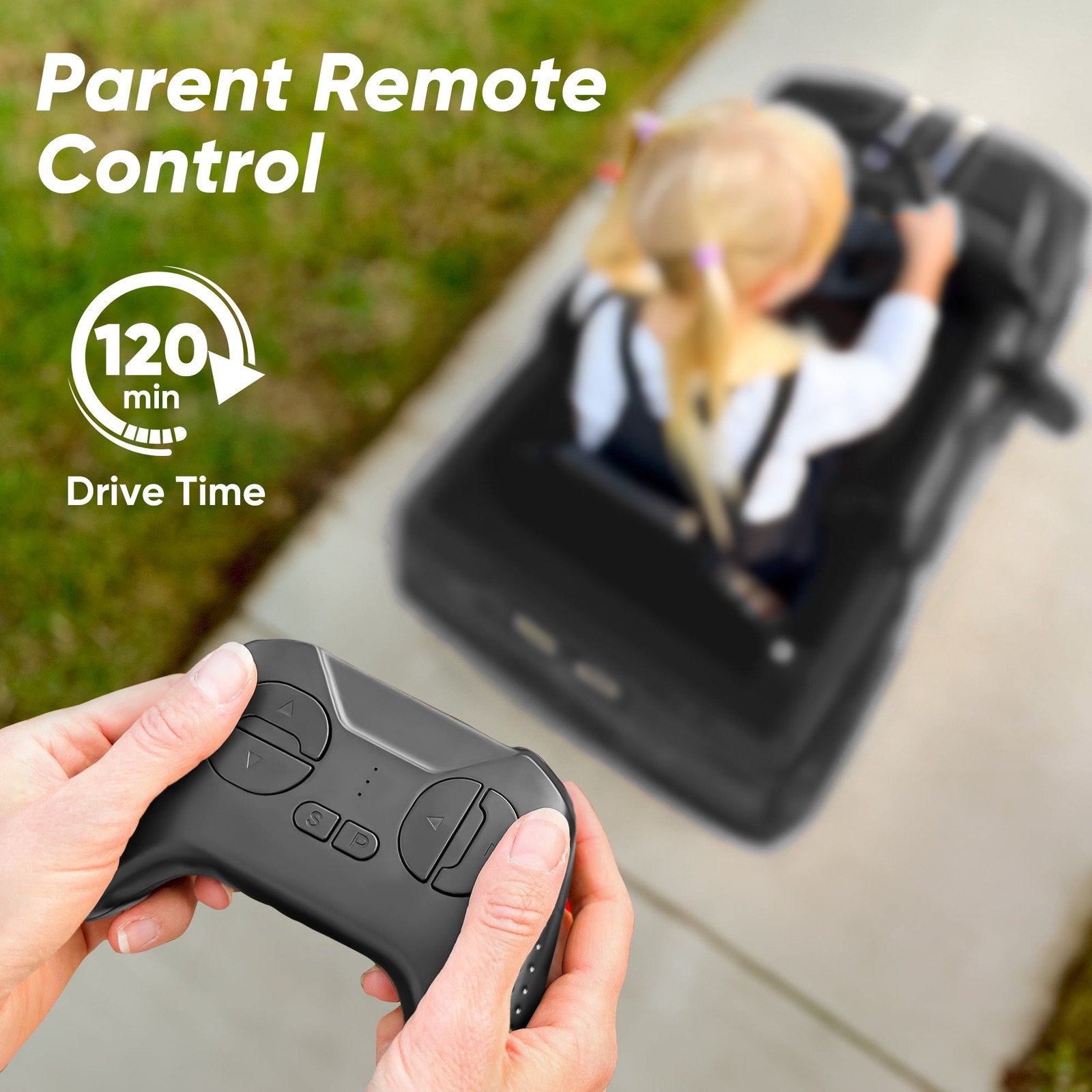 Licensed Ford-Shelby F-150 12V Kids Electric Ride-On Truck with Remote – Black
