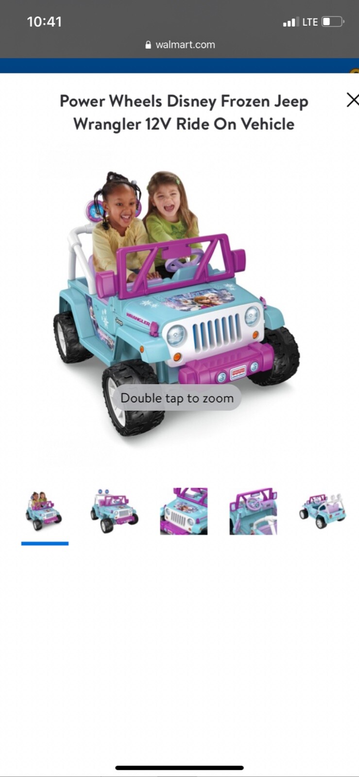 Power Wheels Disney Frozen Jeep