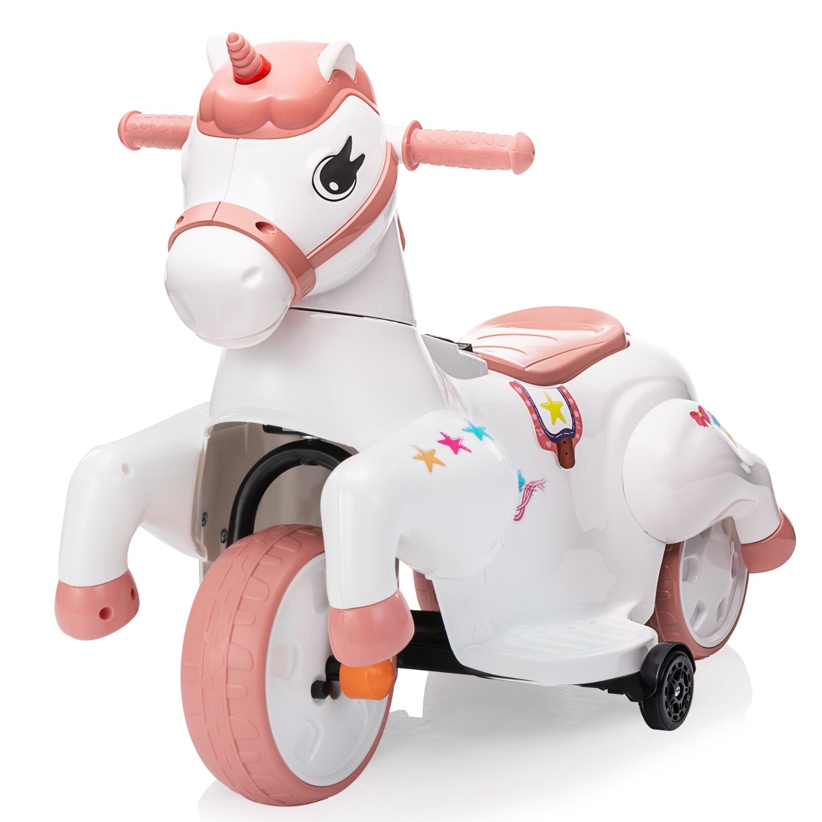 6V Kids Ride on Unicorn Toys with Music & Rechargeable Battery for Toddler