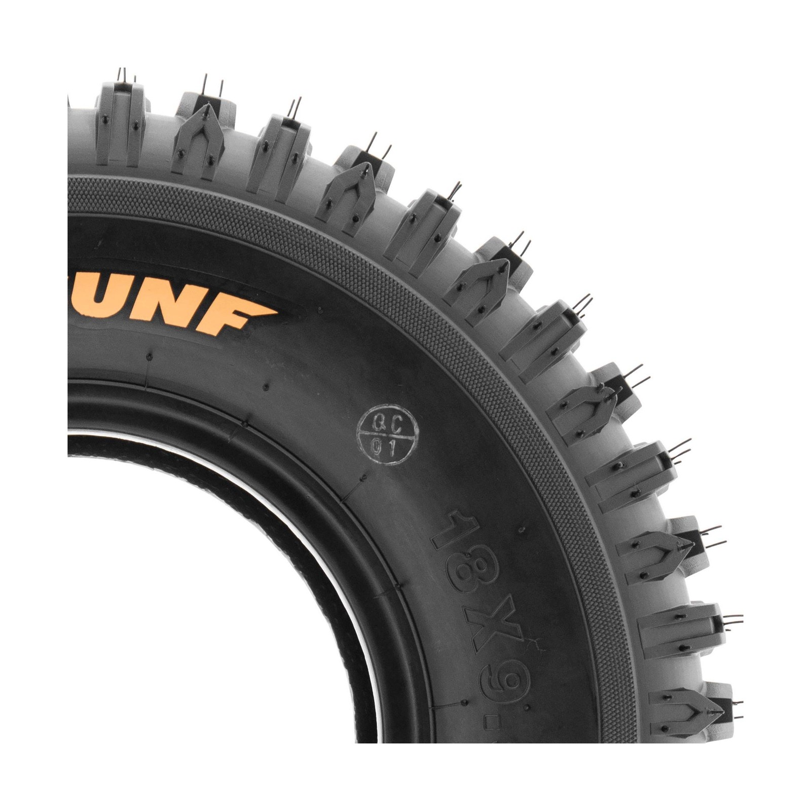 Set of 2 SunF A012 XC Sport-Racing ATV/UTV Off-Road Tires 18×9.5-8, 6PR, Knob…