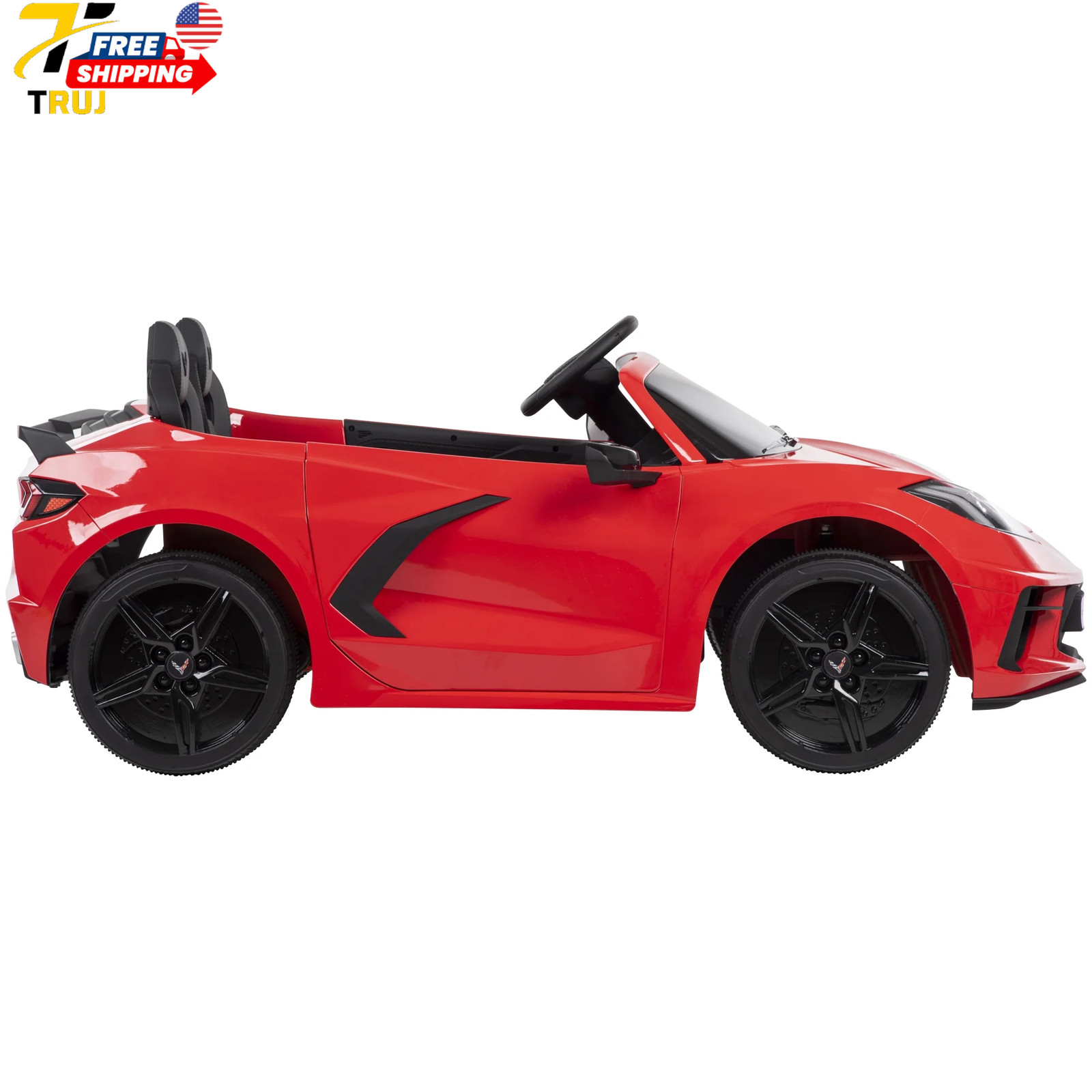Huffy Corvette Stingray Ride-On Car Battery Powered 12V Children Ages 3+ Sounds