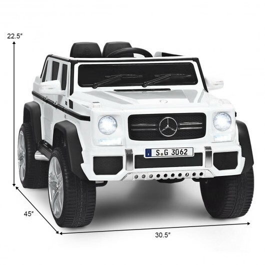12V Licensed Mercedes-Benz Kids Ride-On Car w/ Remote Control – White