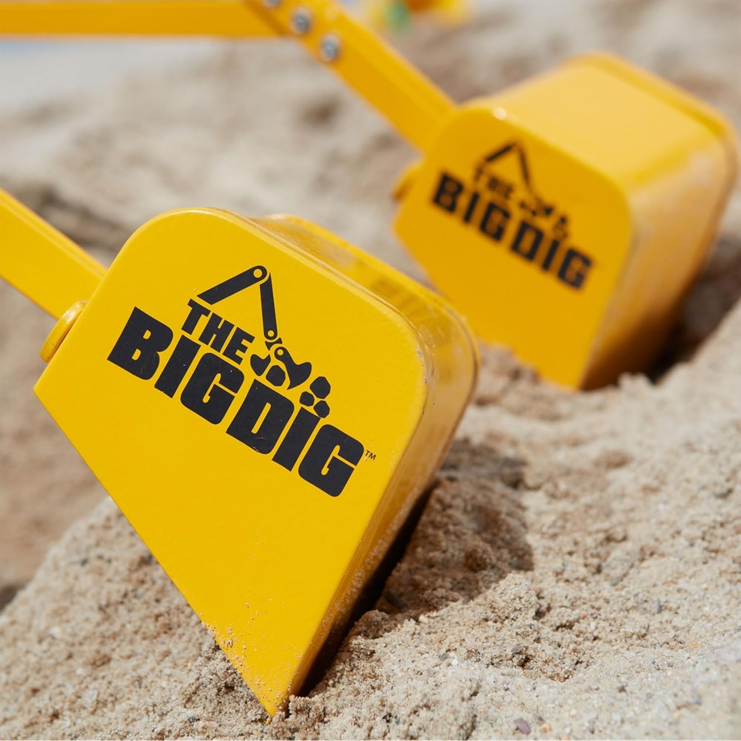 Kids Sandbox Digger Toy, Yellow Excavator Ride-On