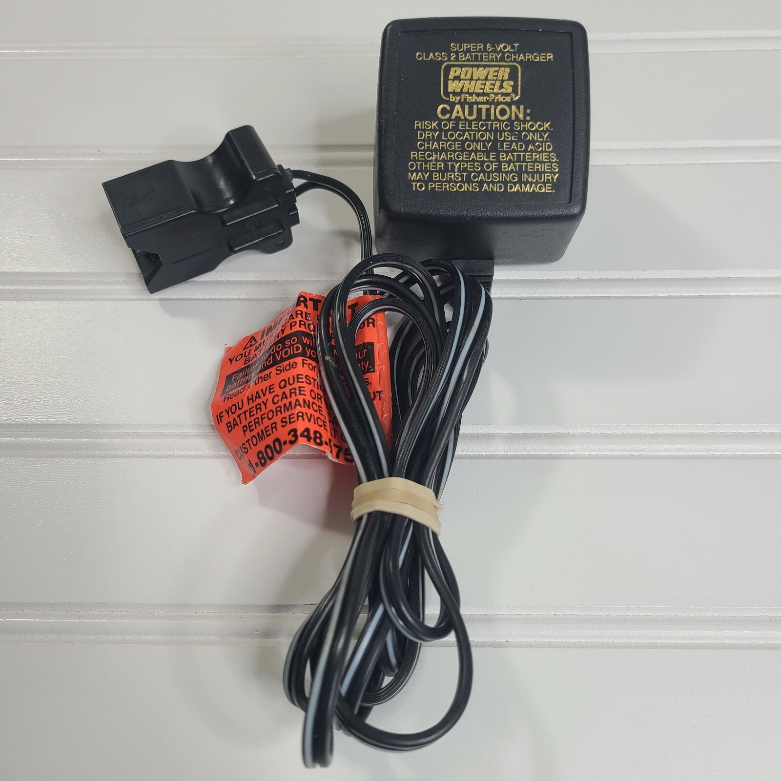 OEM Fisher Price Power Wheels 6 Volt Class 2 Battery Charger part# 00801-0974