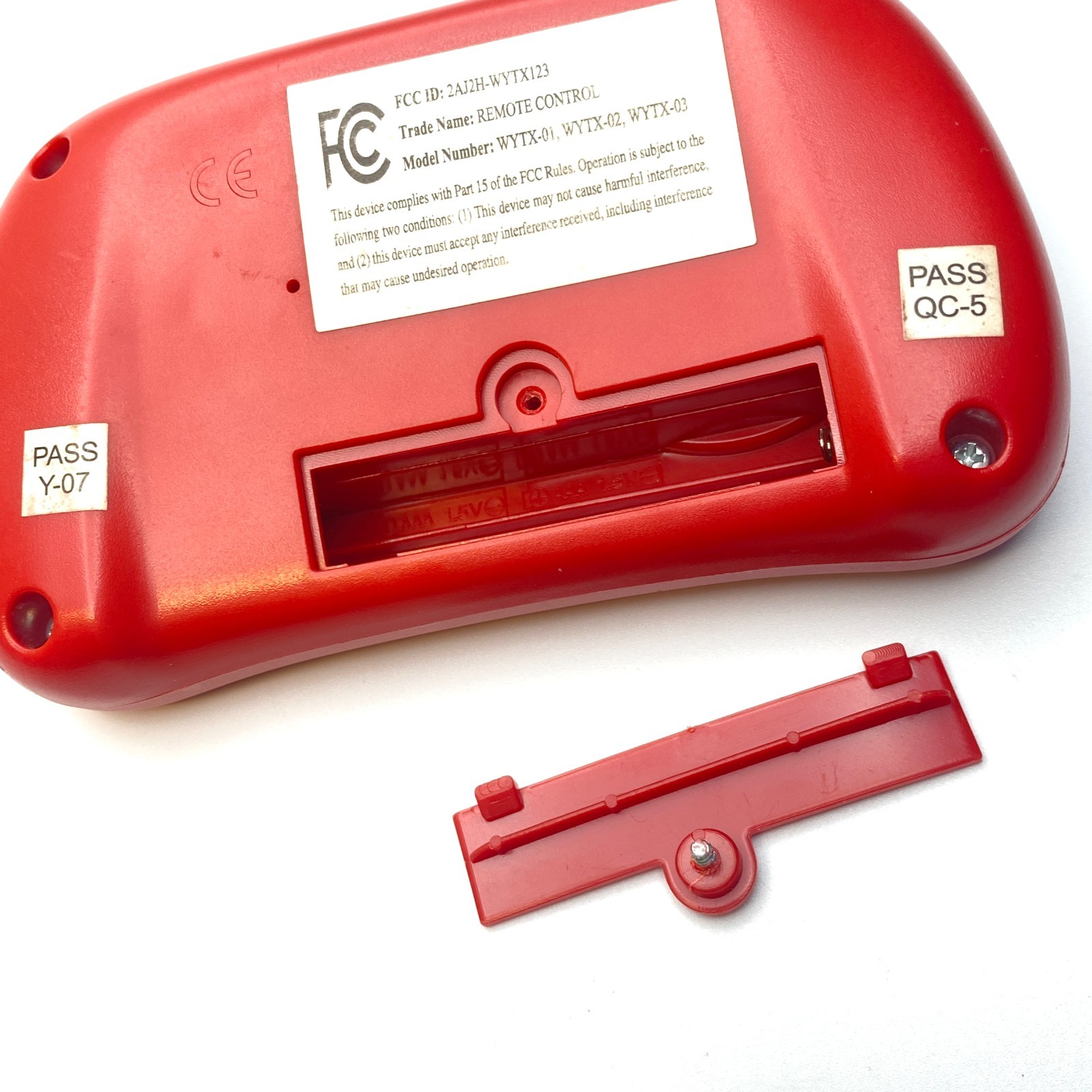 Red Remote Control for Ride-on Toy Car Kids Powered Ride Accessory 2 AAA Battery
