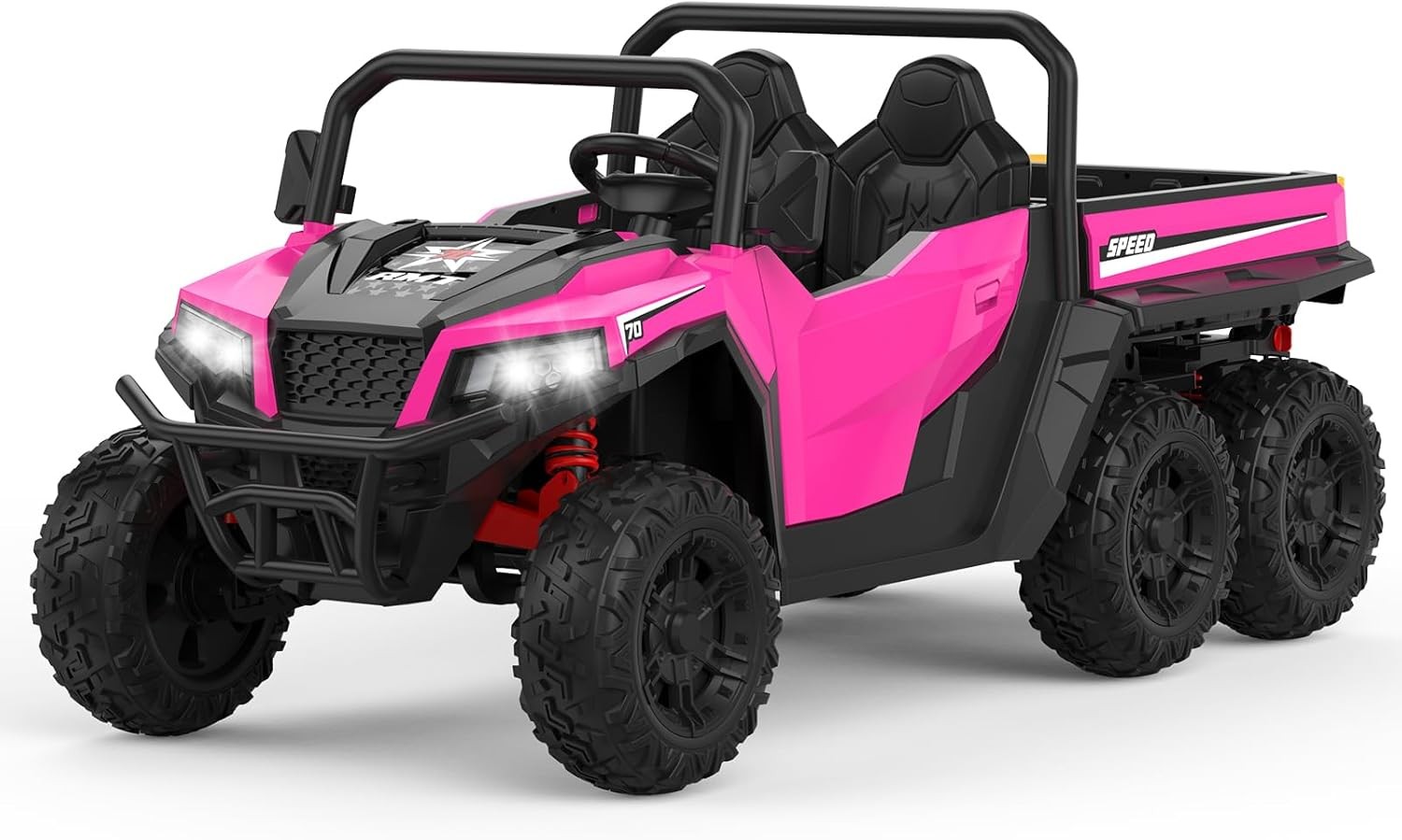 24V 4WD Electric Ride On Dump Truck with Remote Control | 2-Seater Kids