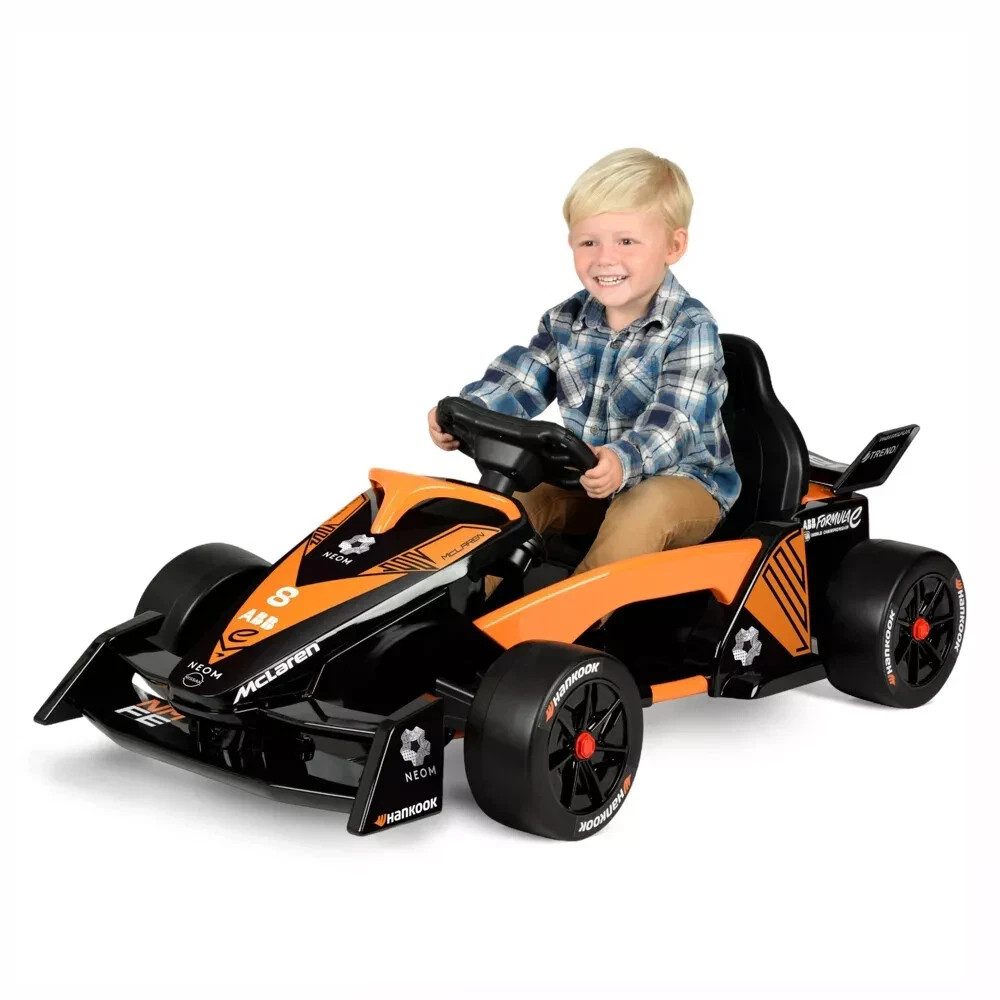 HYPER MCLAREN FORMULA F1 RACE CAR 12V BATTERY-POWERED VEHICLE , ORANGE/BLACK