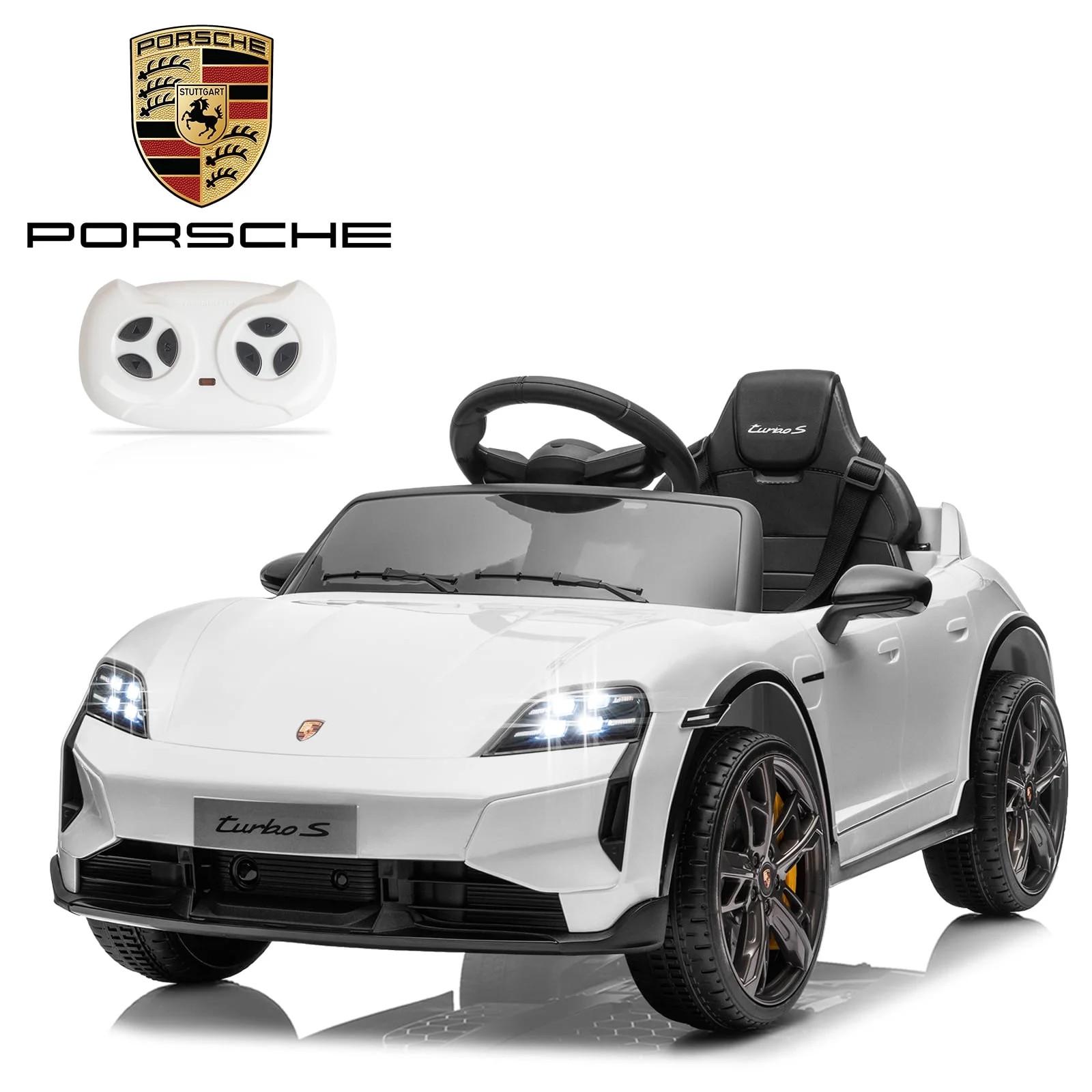 Kids Ride On Car Porsche Taycan 12V Electric Battery Powered Choose Your Color