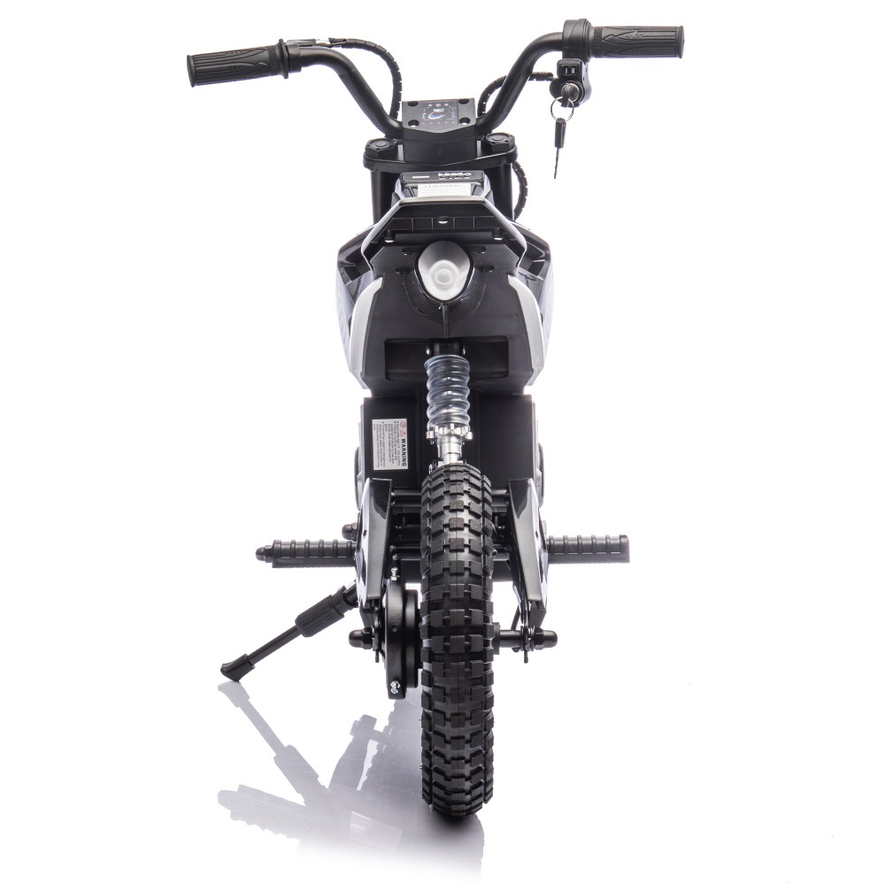 24V Kids Electric Motorcycle Toy, 200W Motor, LED Lights, Bluetooth MP3, 9.3MPH