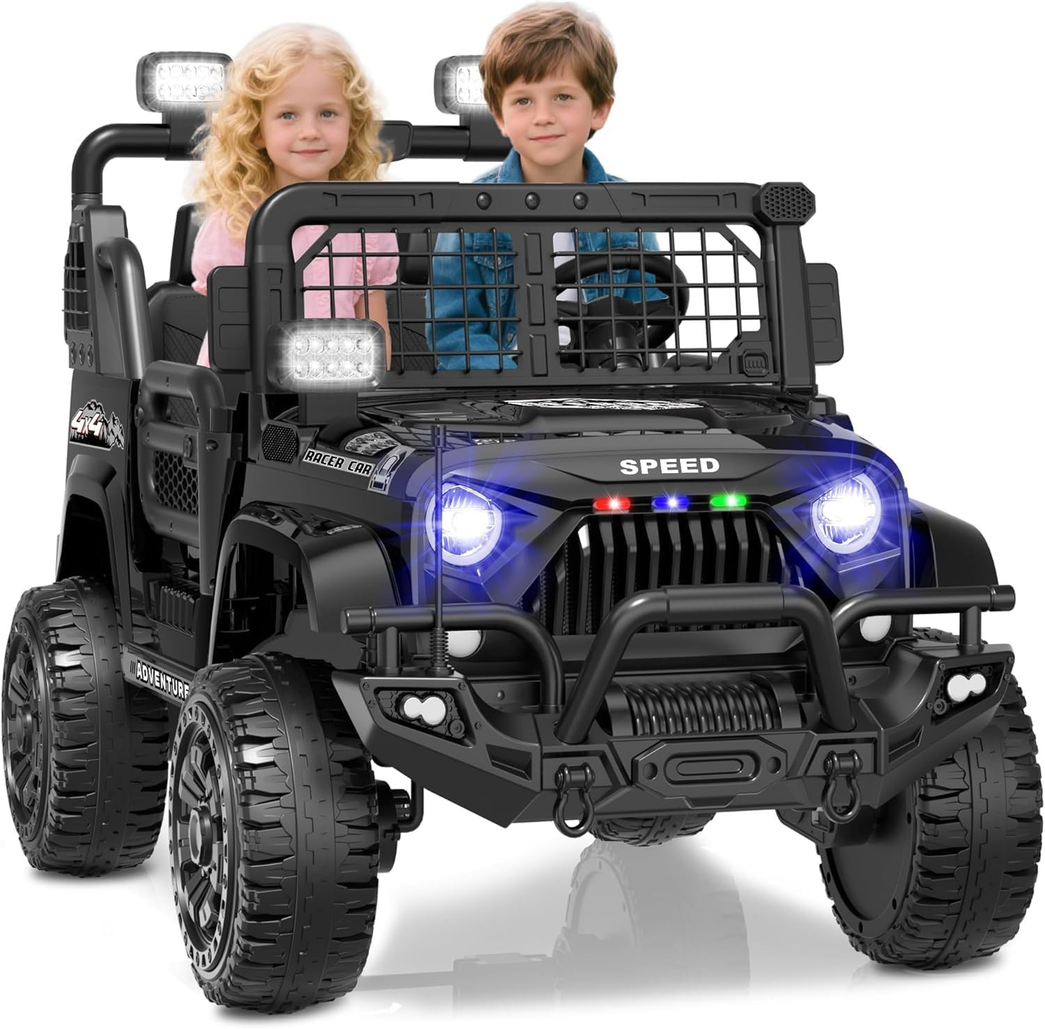 XL 24V Ride on Toys for Big Kids, 2 Seater Electric Car for Kids with Remote Con