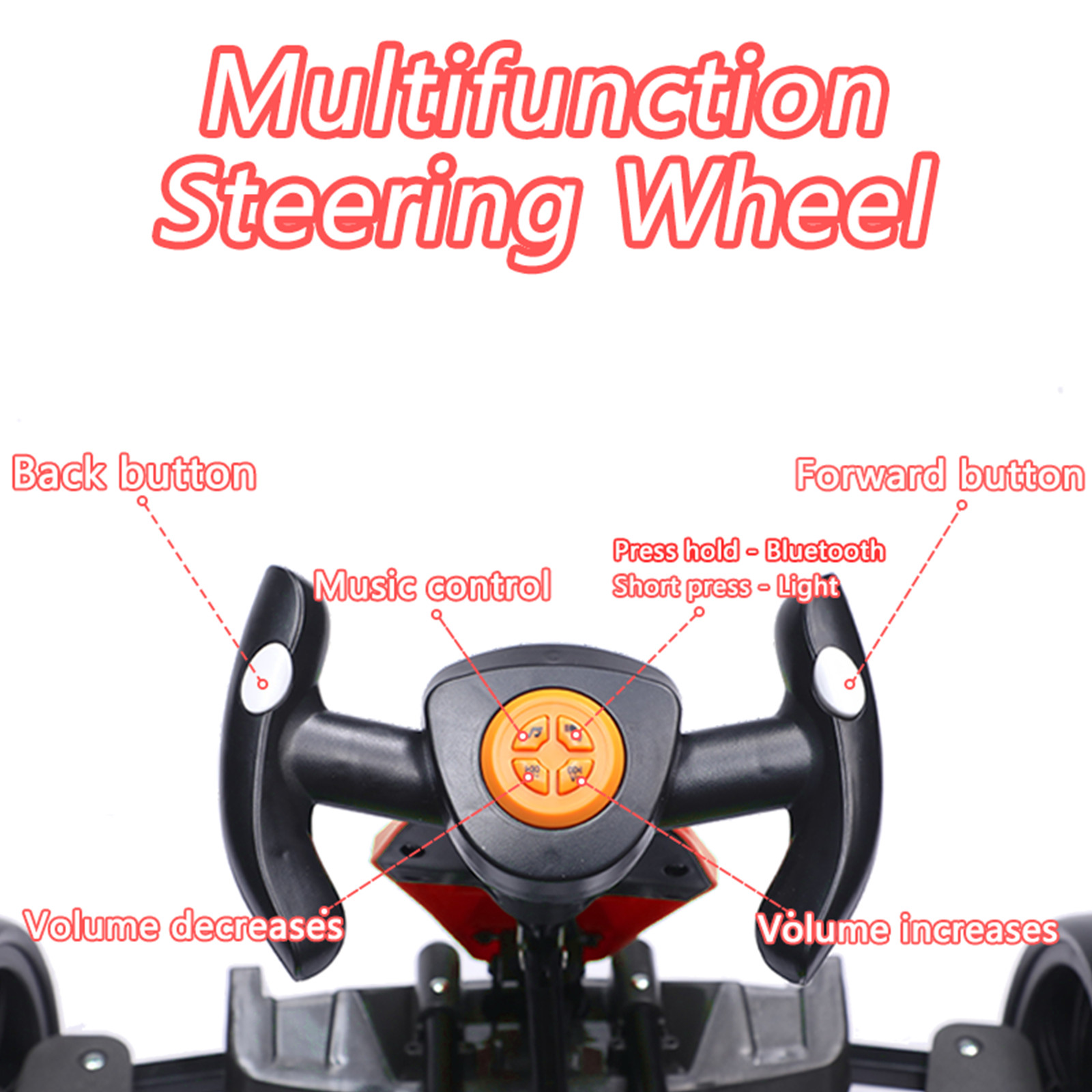 12V Electric Go Kart for Kids with Adjustable Seat Kids Pedal Go Kart, Red