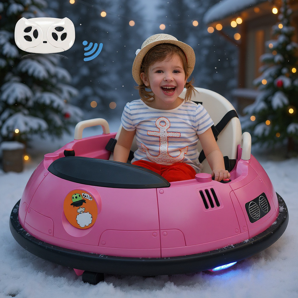 Toddler Bumper Car Electric Bumper Car for Kids w/Remote Control Bumping Gift🔥