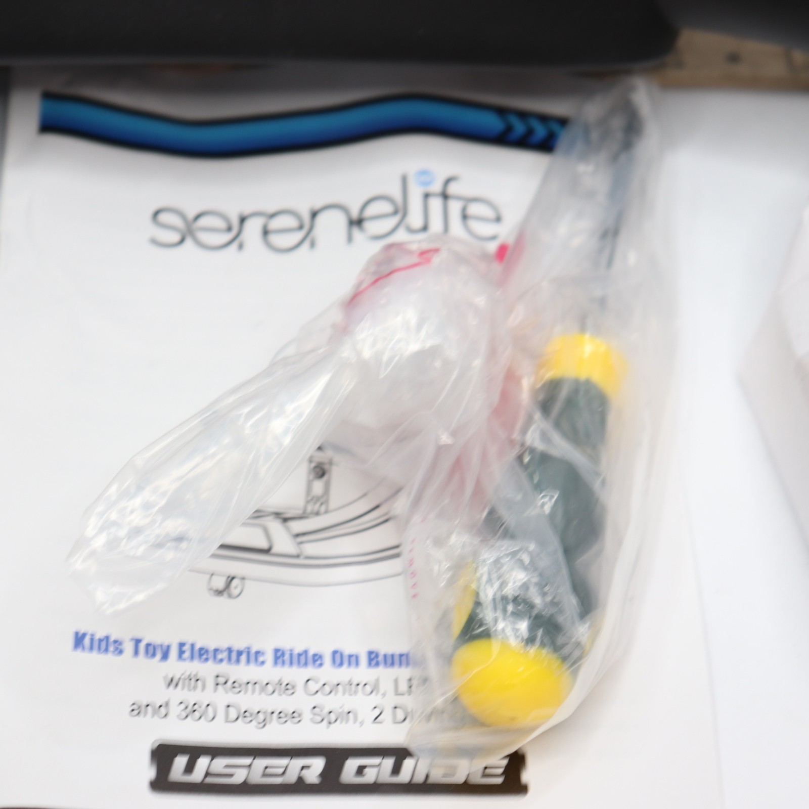 Serenelife Back Rest Kids Bumper Car Replacement Black 17.7″L x 7.1″W x 9.1″H