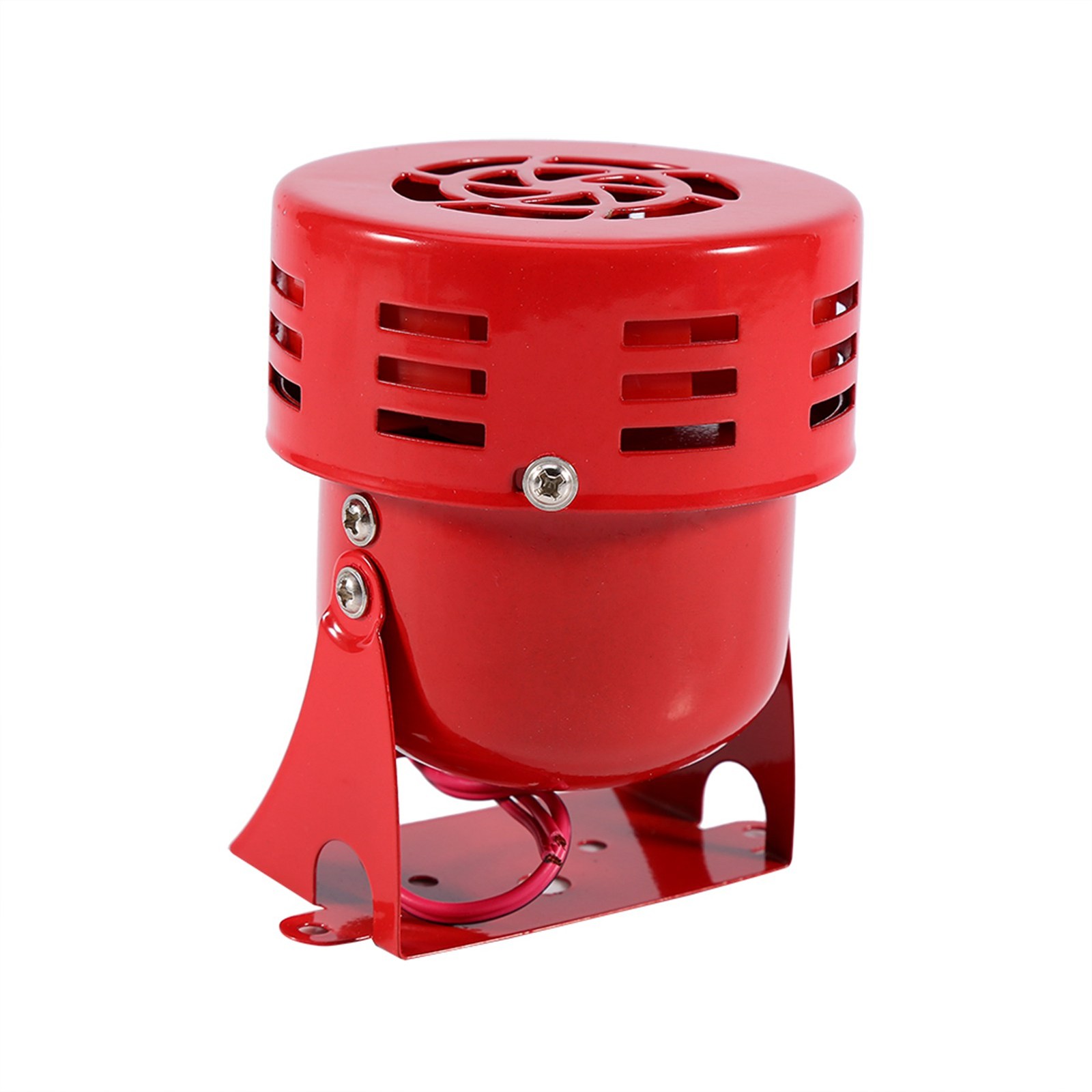 110 DB Durable Electric Motor Siren For Car Truck Motorcycle Compact Red Ai NZAD