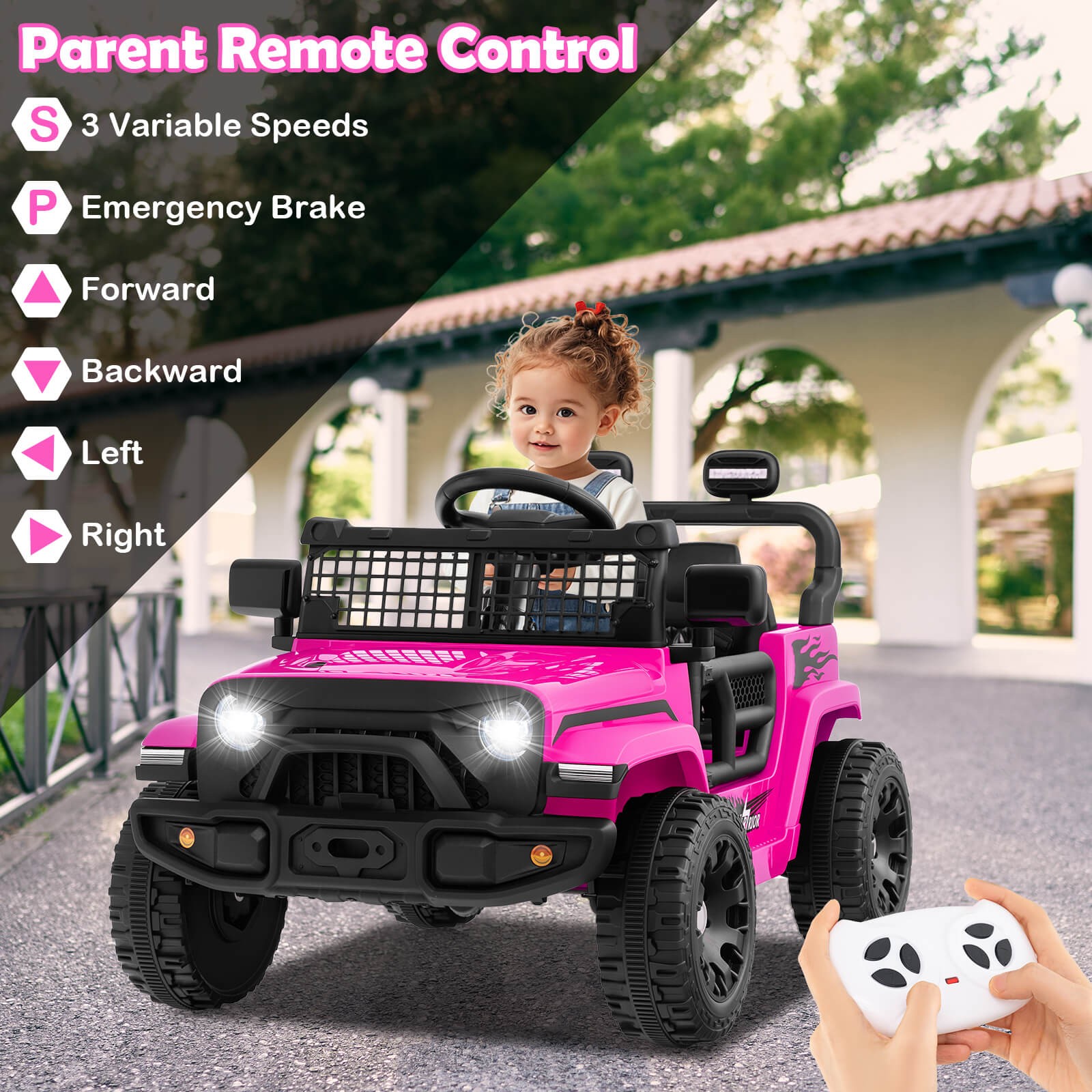 12V Kids Ride on Truck Car Battery Powered Electric Vehicle with Remote Control