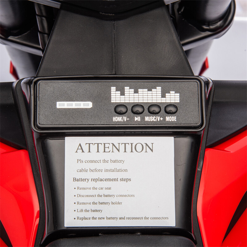 24V Kid Ride On Electric Toy Motocross Motorcycle 200W 3.1-9.32MPH for Aged 5-15