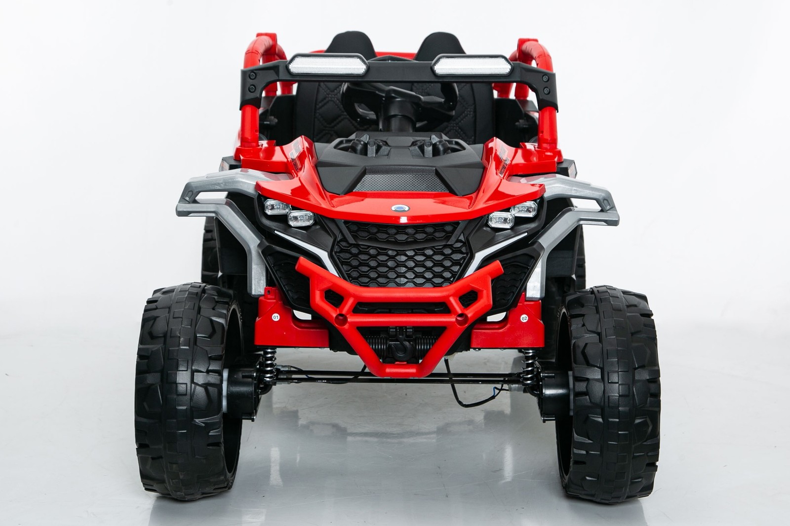 12V 2-Seater Kids Electric Ride On Truck RC Suspension Music LED Lights Age 3-6