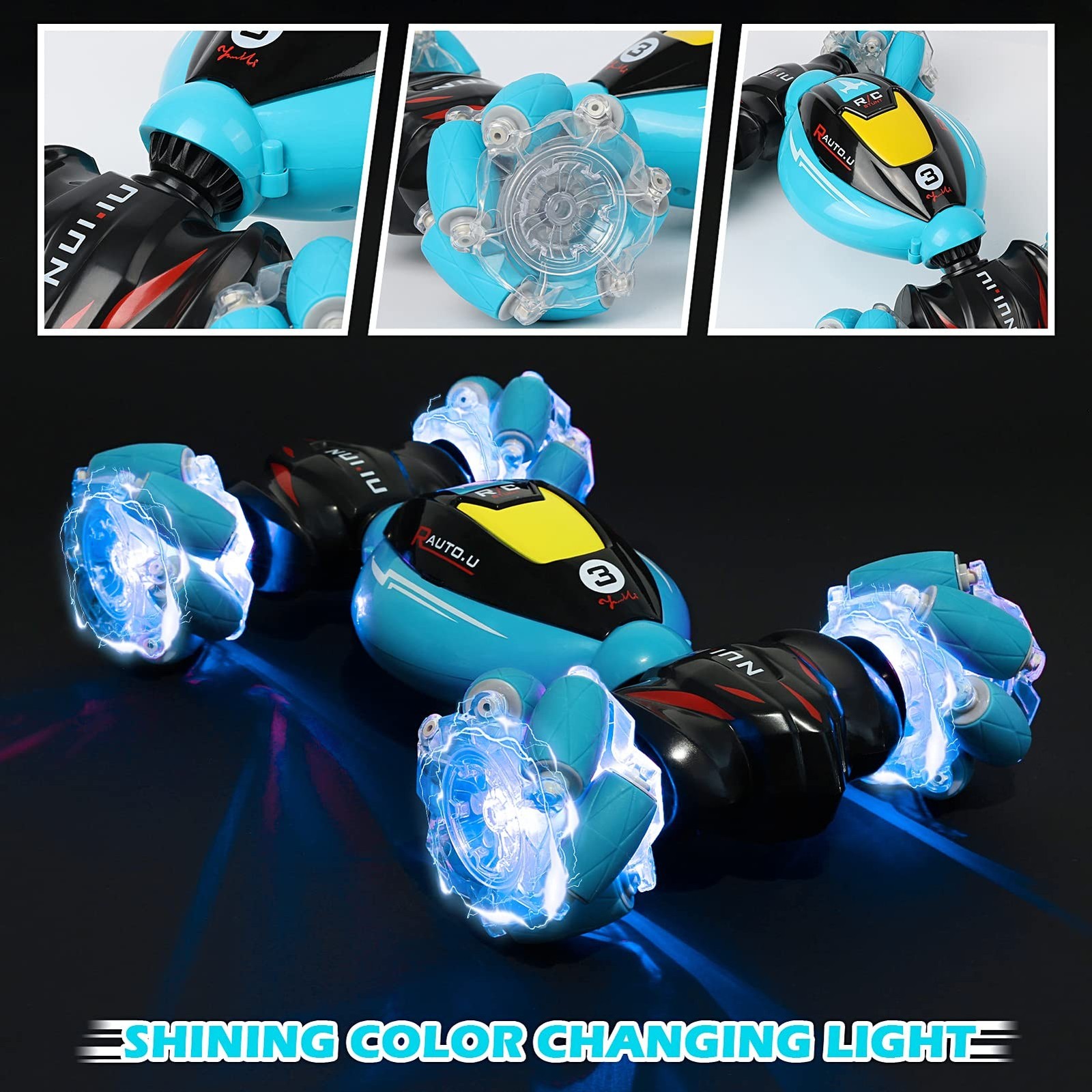 DDAI RC Cars Gesture Sensing Stunt Car – Best Gifts for Boys 6-12 Year Old 36…