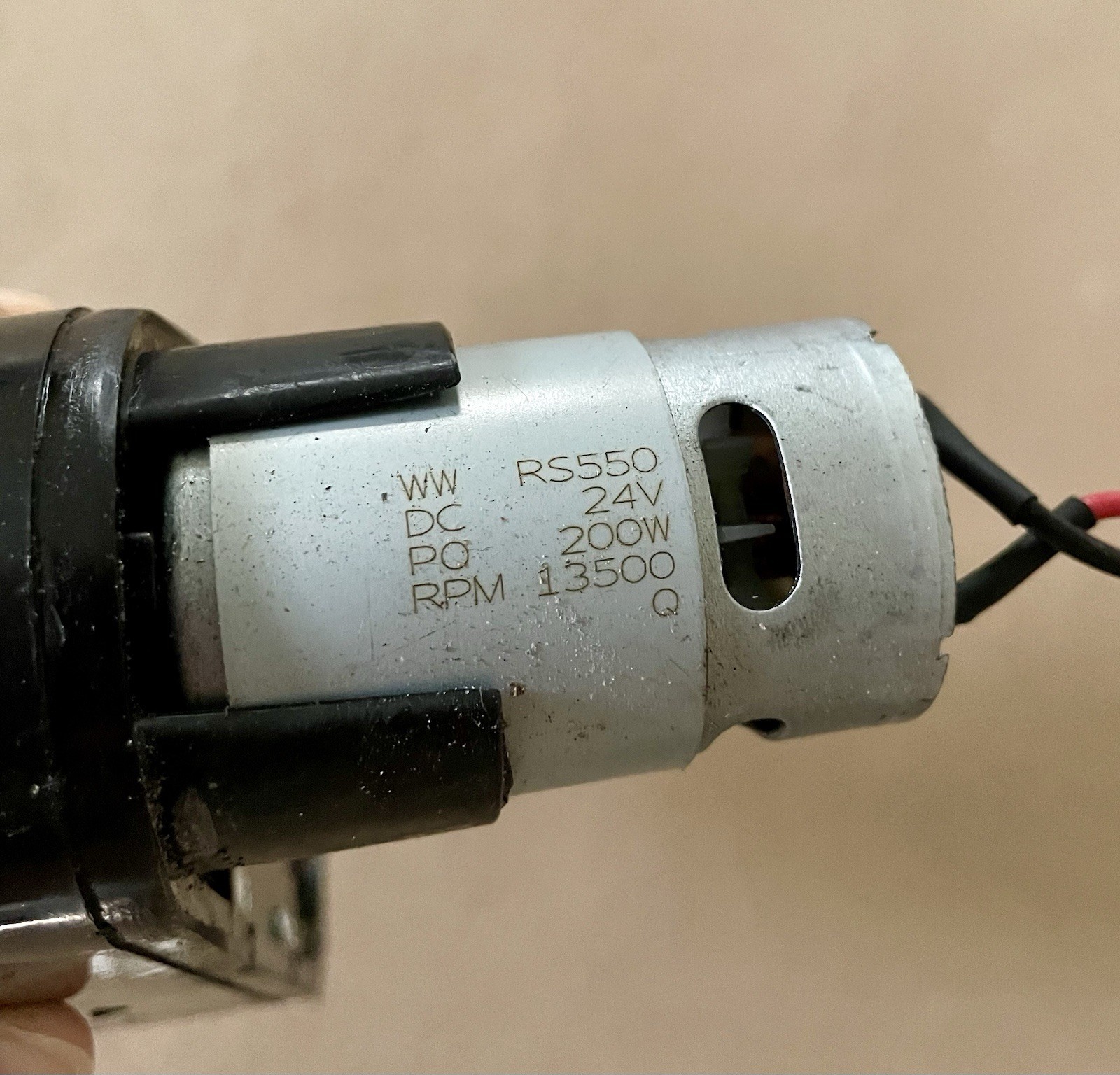 2 Pcs 24V RS550 Gearbox Motor for Kids Ride On Toy Cars 13500 Rpm USED