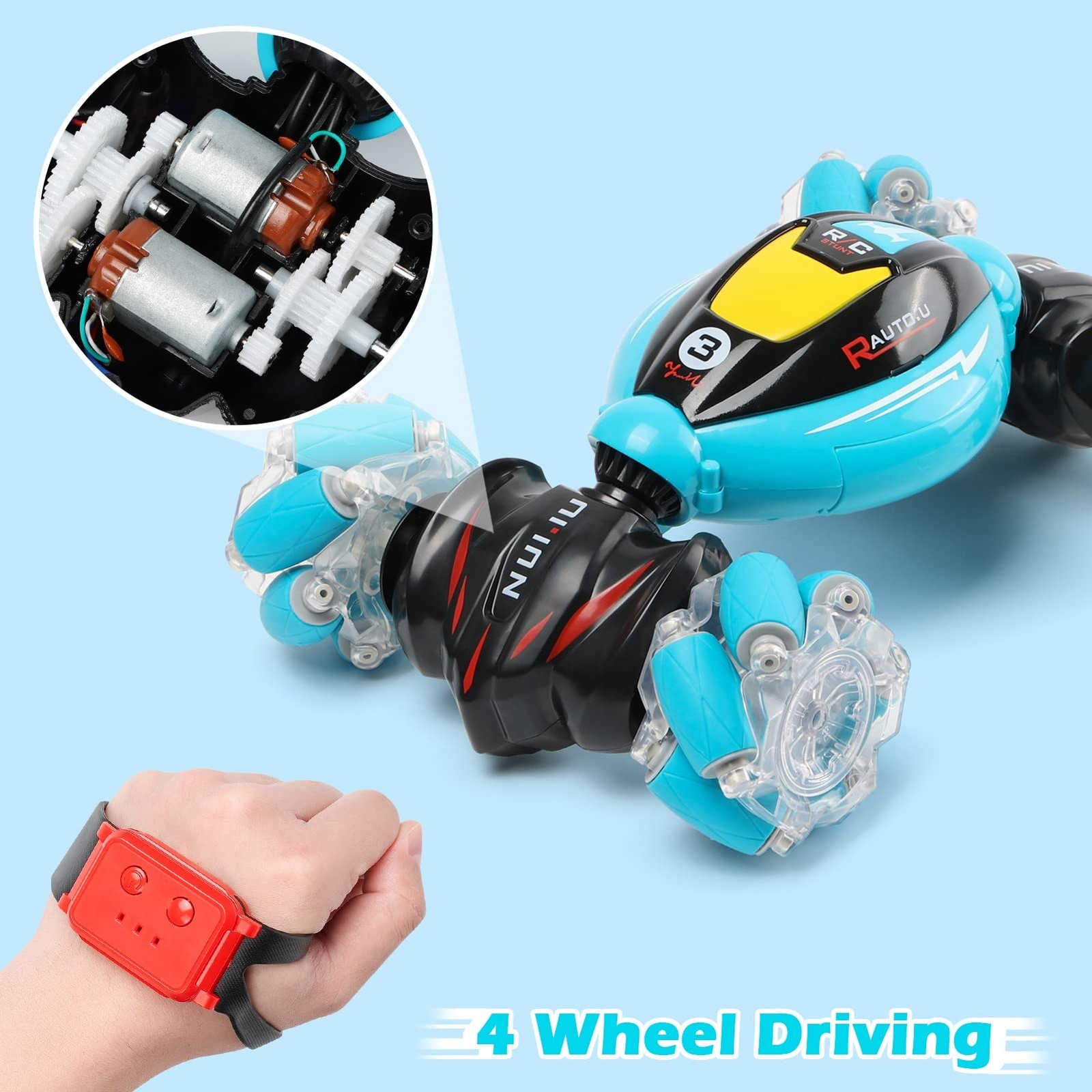 DDAI RC Cars Gesture Sensing Stunt Car – Best Gifts for Boys 6-12 Year Old 36…
