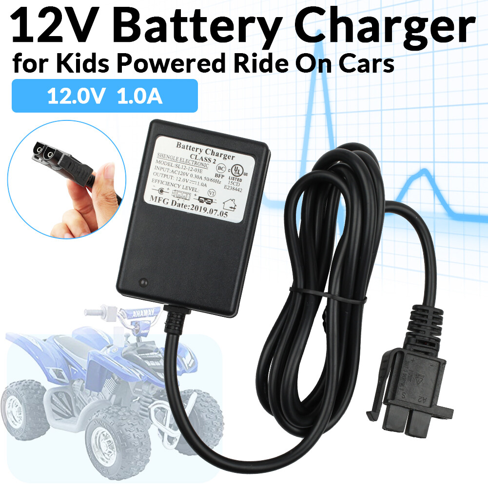 Battery CHARGER 12 Volt For Power Wheels 12V 1A Kids Electric Ride On Cars ATV