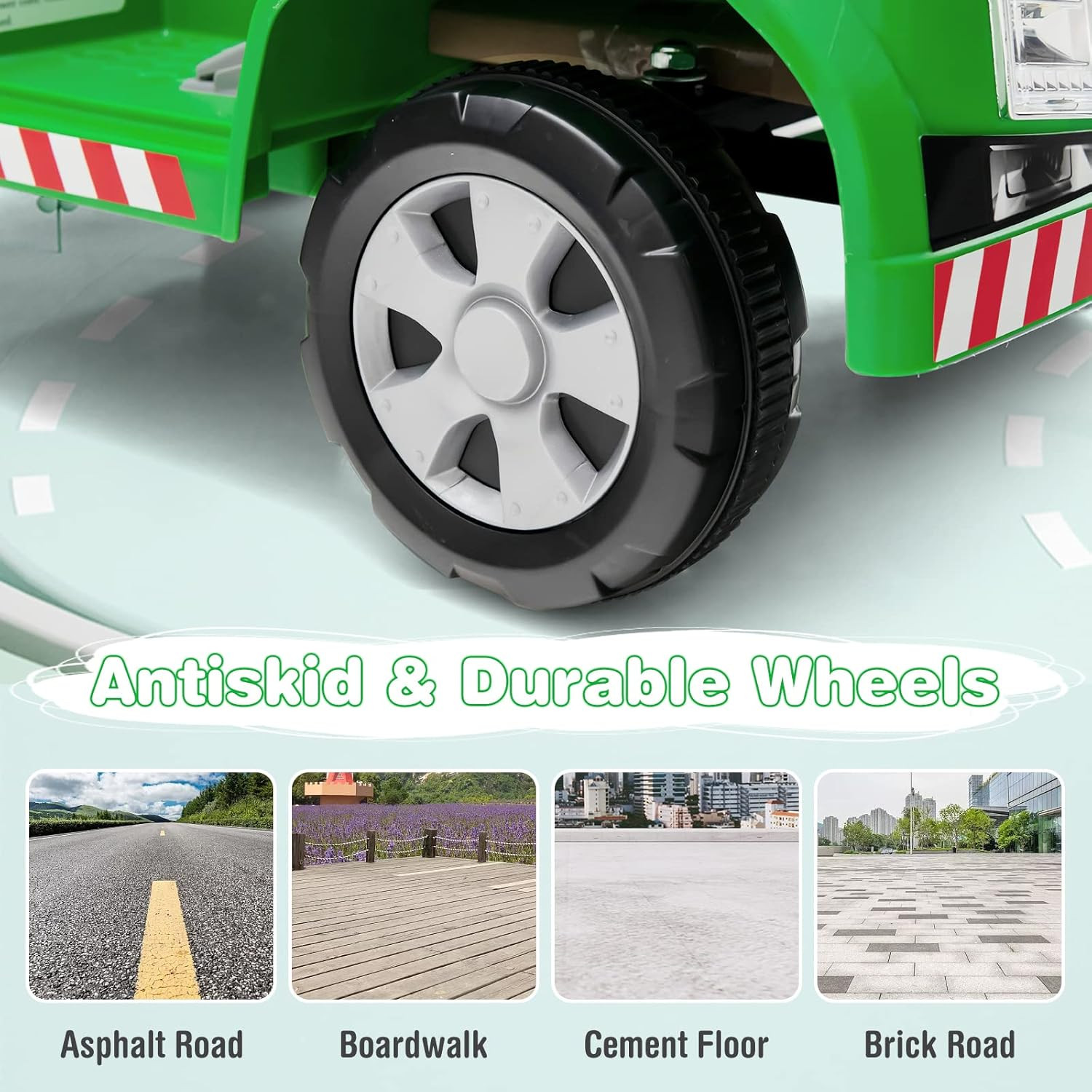 Ride on Car, Recycling Garbage Truck Electric Vehicle with Music, Horn, Warning