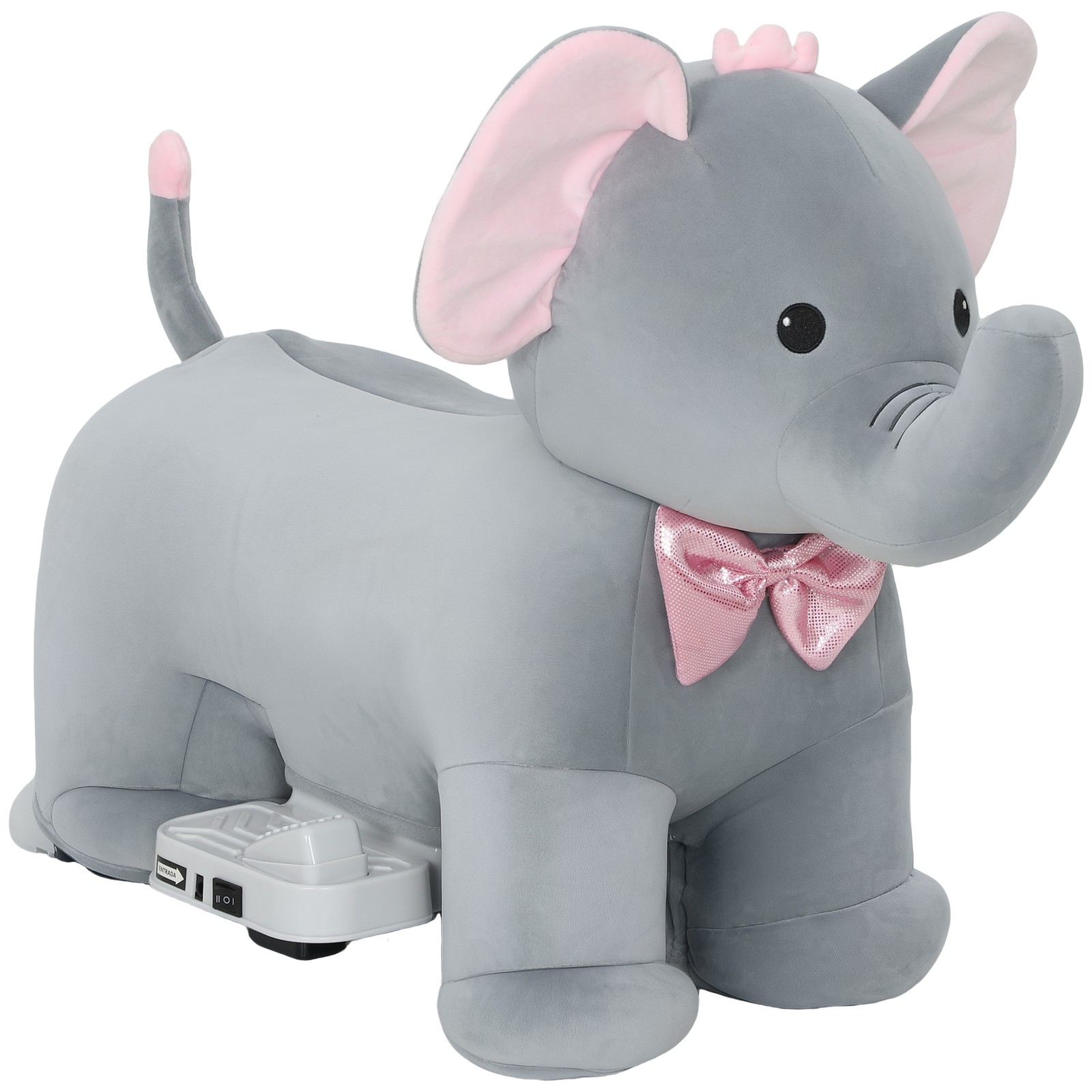 6V Ride on Horse, Kids Ride on Toy Elephant with Music, Forward