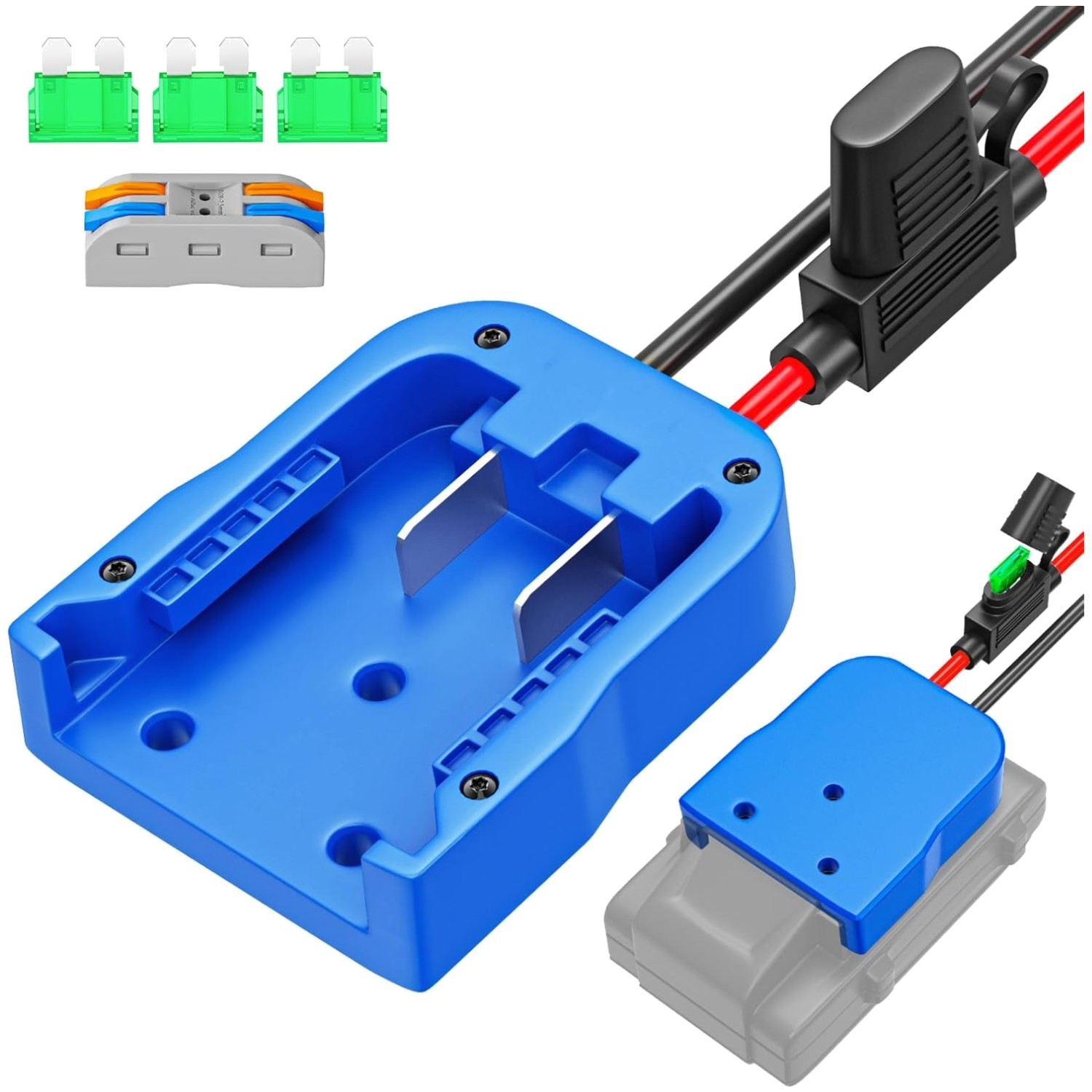 24V Max Battery Adapter for Power Wheels & Robotics – 14AWG