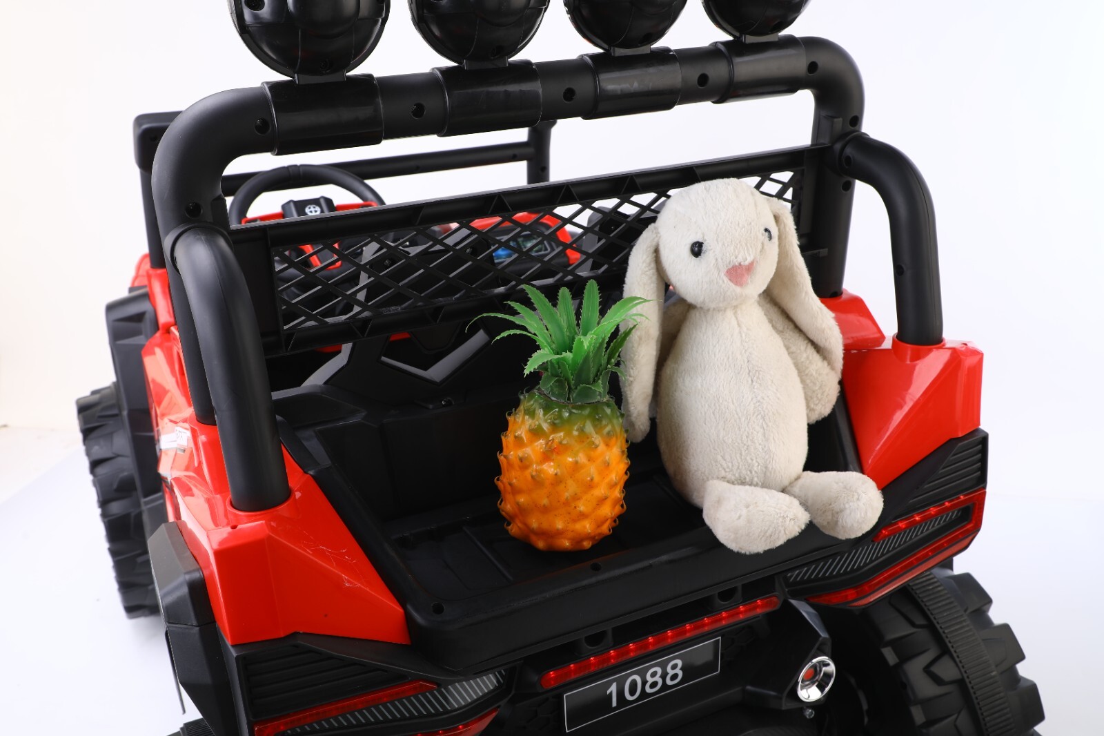 Vivicreate Kids ride on car 12v battery remote control iphone app LED lights