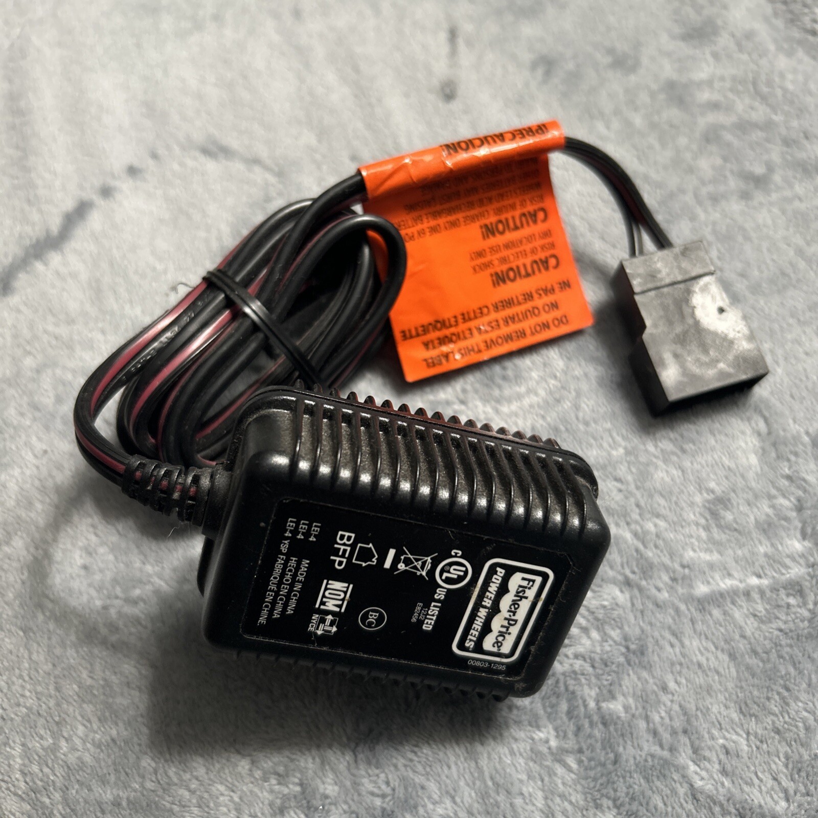 NEW Fisher Price Power Wheels 00803-1295 6V Class 2 Battery Charger OEM Genuine