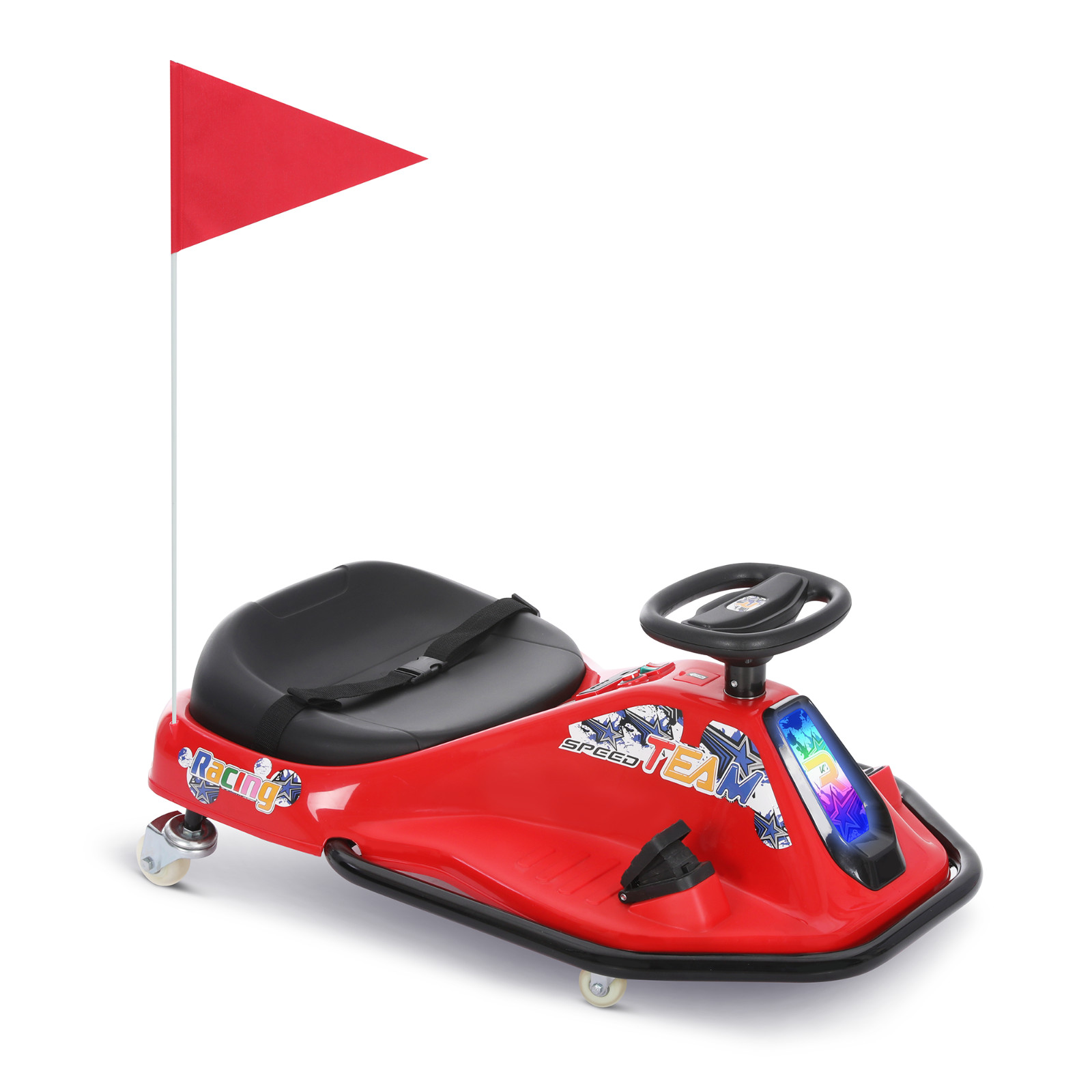 24V Battery Kids Ride On Drifting Car 360° Rotating Boy Girl Gift Pink Red