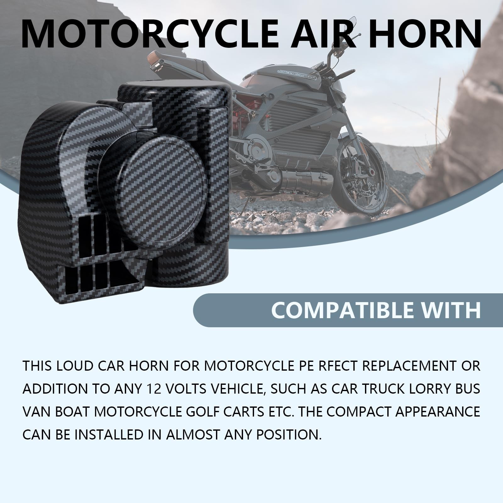Air Horns – 150DB Super Loud horn kit for Car, Motorcycle, Truck, Boat, & Pic…