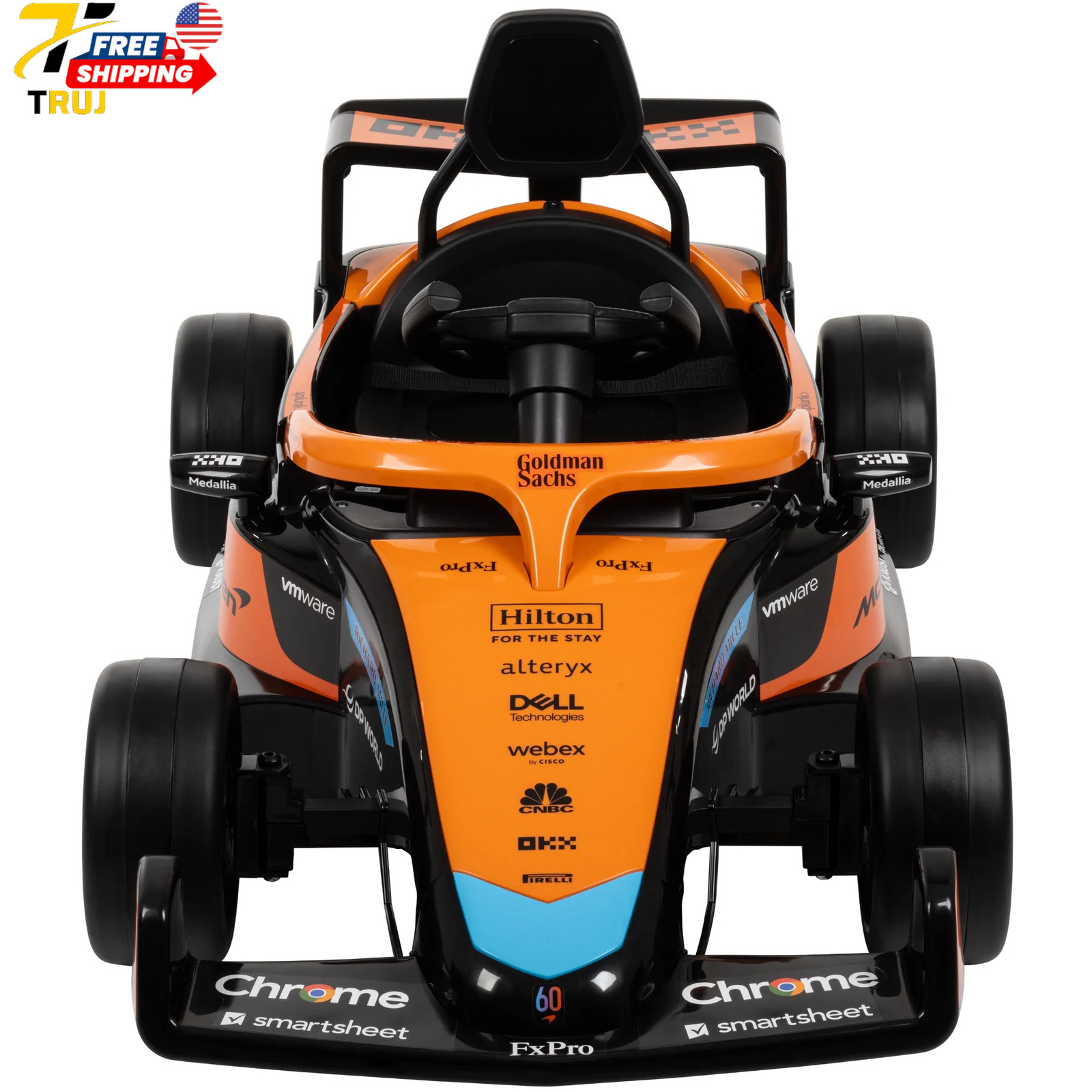12V Mclaren Formula 1 Kids Ride On Car with Remote Control Ages 3 5 Black One Un